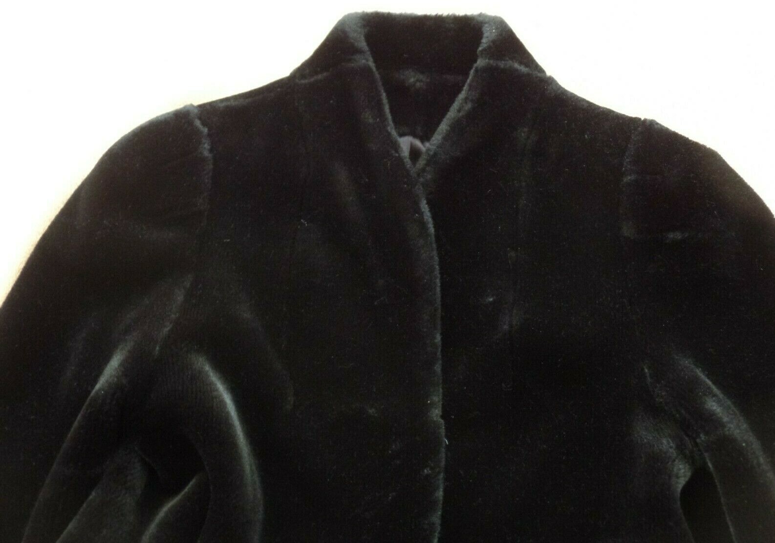 Vintage Borgessa faux fur jacket, medium (8-10), Sears Fashions, mandarin collar
