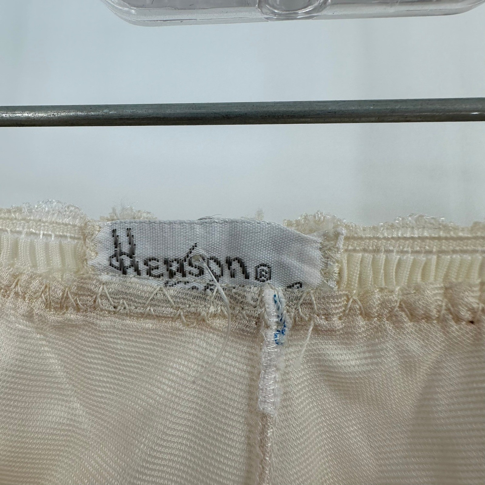 Henson Womens Vintage Ivory Lace Trim Half Slip Size XL Modest Feminine Lingerie