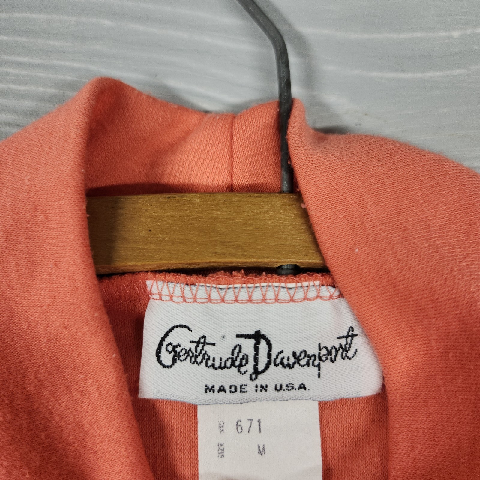 Vintage 70s 80s Gertrude Davenport Tie Waist Dress Womens Size Medium