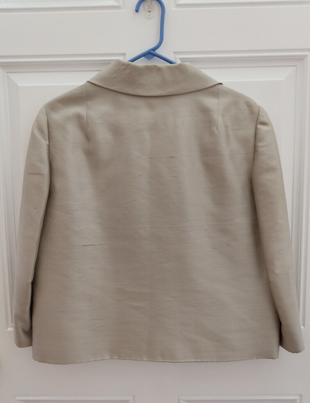 Vintage 1960s Silver Sheen Gino Rossi Cocktail Evening Jacket – Size L/XL