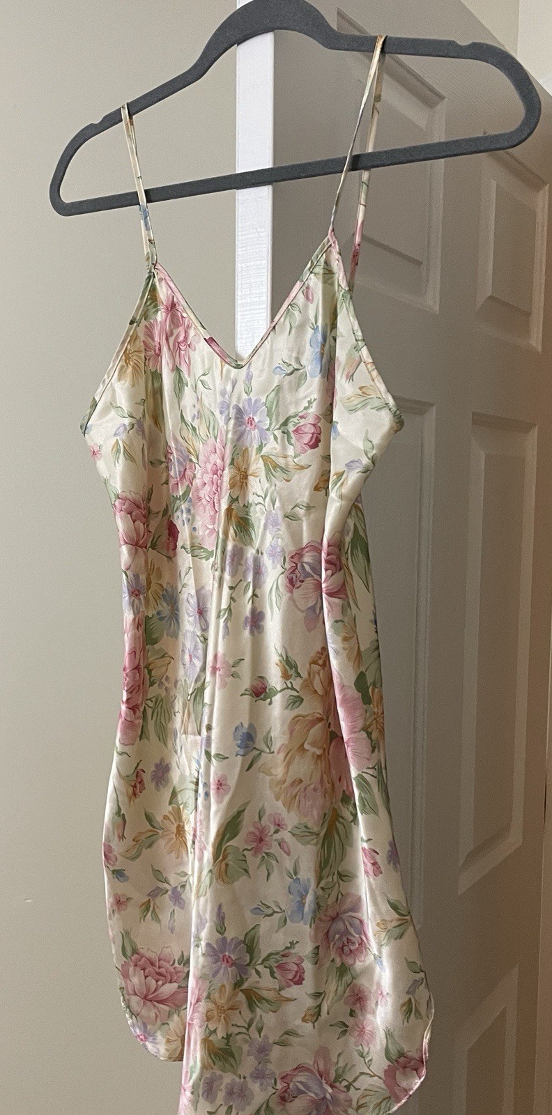 Romance DuJour Chemise Lingerie Vintage 80’s Pink Rose Floral Women’s Small