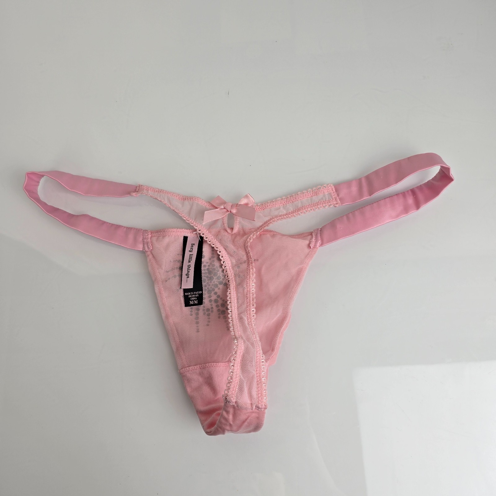 VTG 2011 Victoria’s Secret Sexy Little Things Bling satin Thong Panties Firework