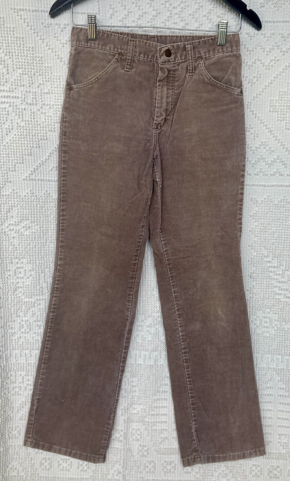 Vintage 1980’s Brown Student Wrangler Corduroy Pants Tag Size 28 x 30 Cords