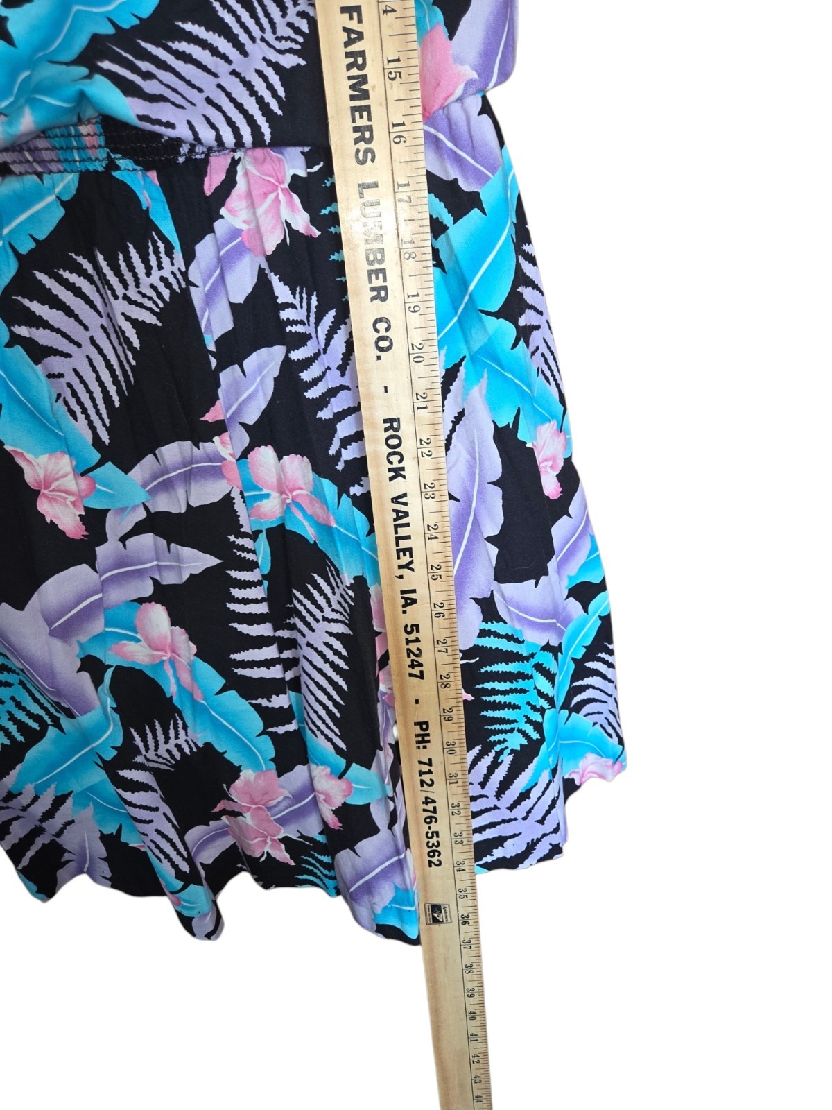 VTG Hilo Hattie Hawaiian Romper Dress Shorts Tropical Resort 100 Cotton USA Sz L