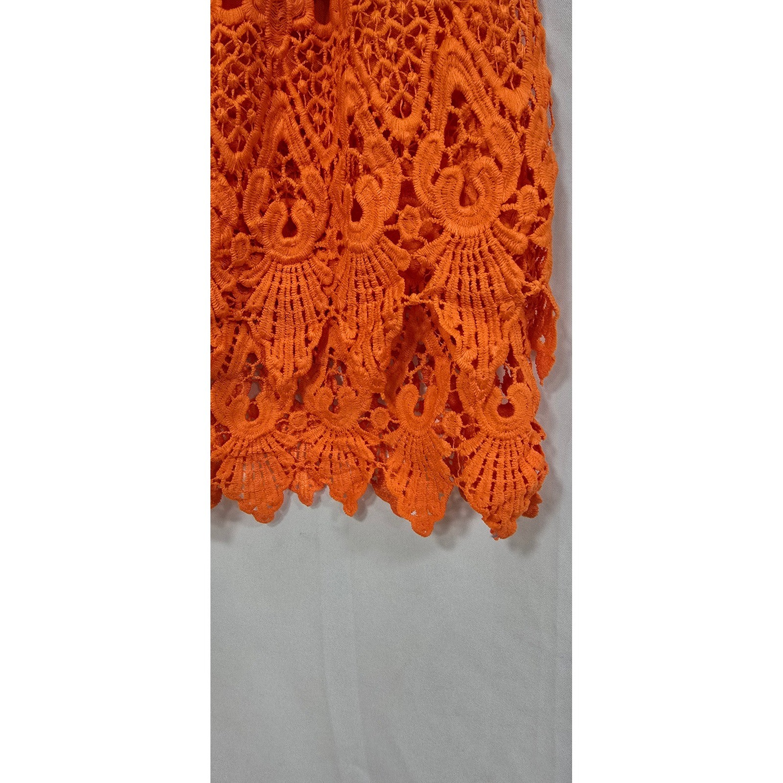 Romeo & Juliet Country women S skirt orange laced boho hippie western ethereal