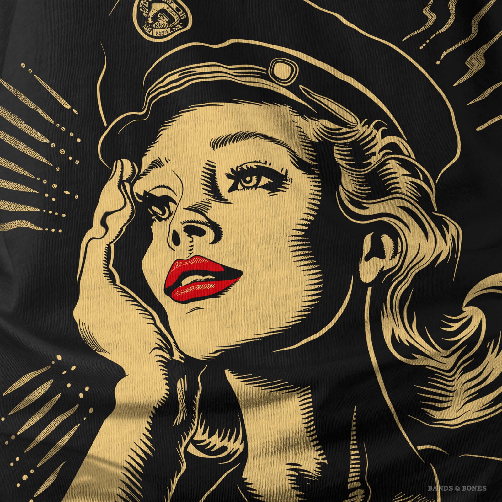 Vintage Retro Sailor Girl 11 Women’s Rockabilly T-Shirt