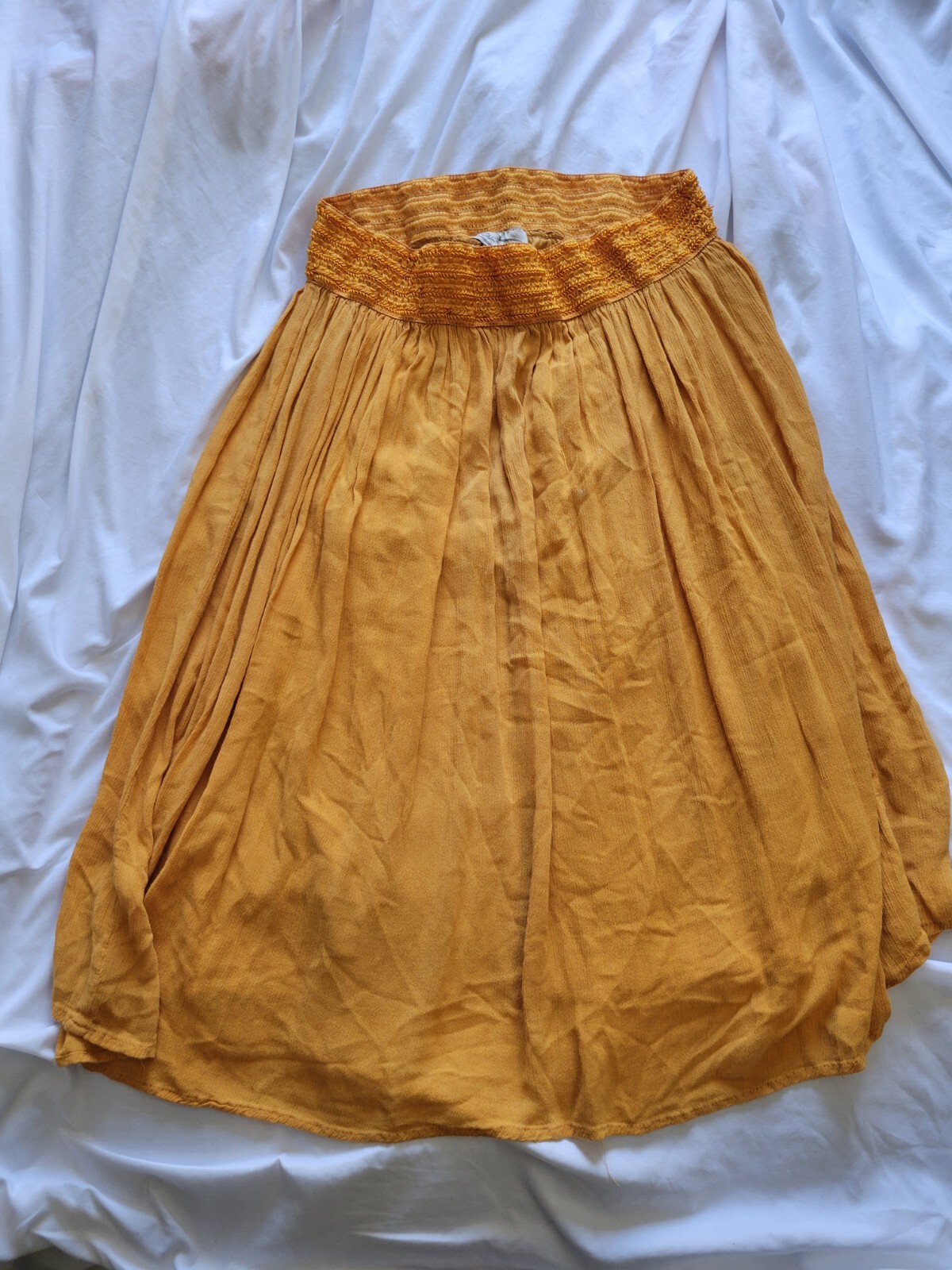 clothes for women used Chloe June Long Orange Skirt Size L