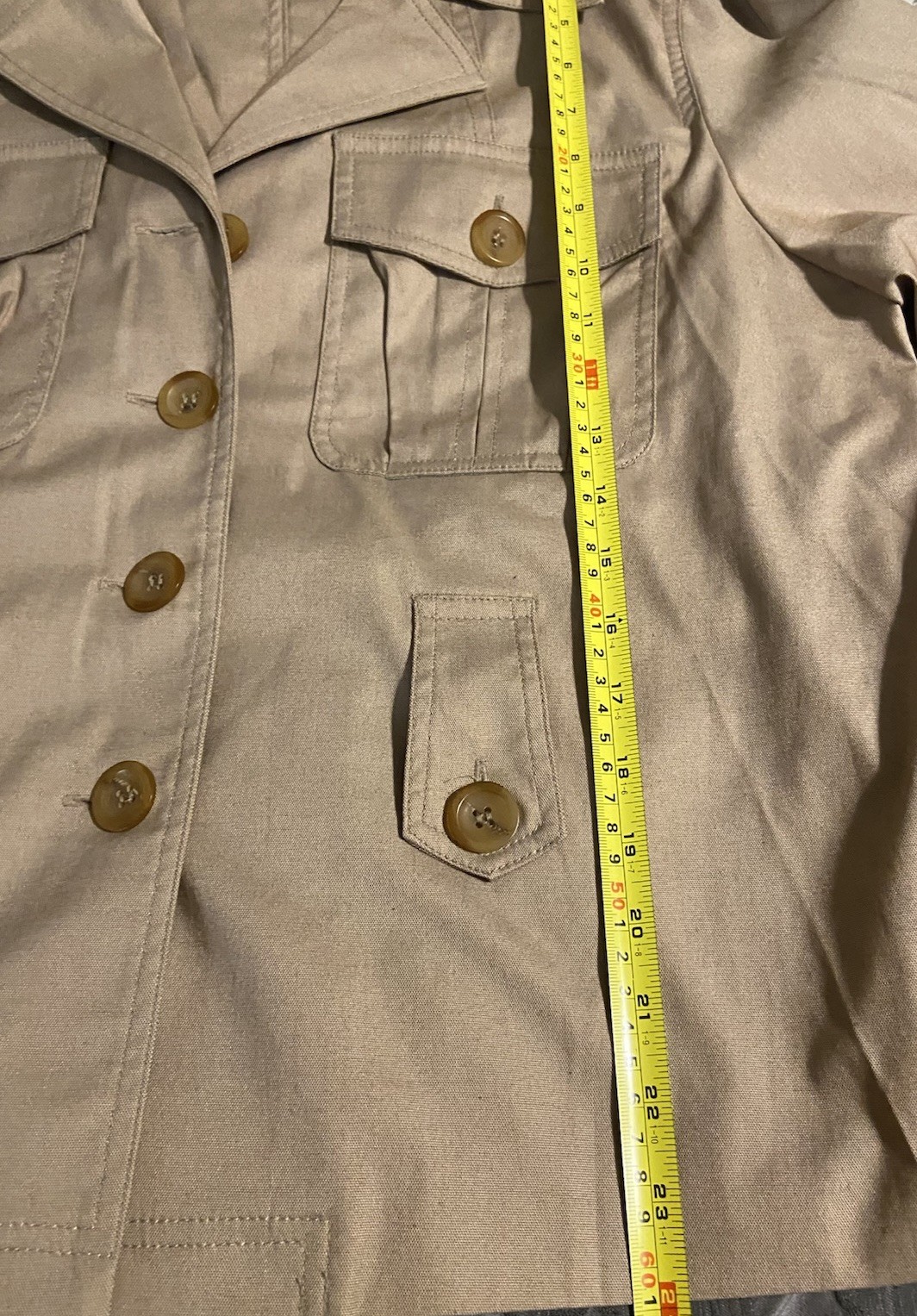 Vintage Doncaster Sport Tan Safari Utility Jacket Belted 90s Career Chic Belted