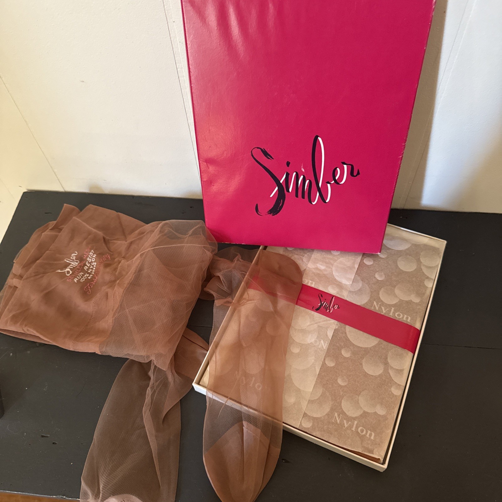 1 Box w/3 Pair NOS Vintage 10 1/2 Seamless Stockings Sheer 4th Pair Opened