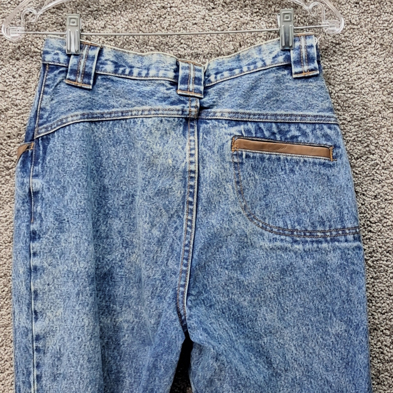 Rio by Stephanie Maison Vintage Acid Wash High Waist Tapered Jeans Blue Sz 11
