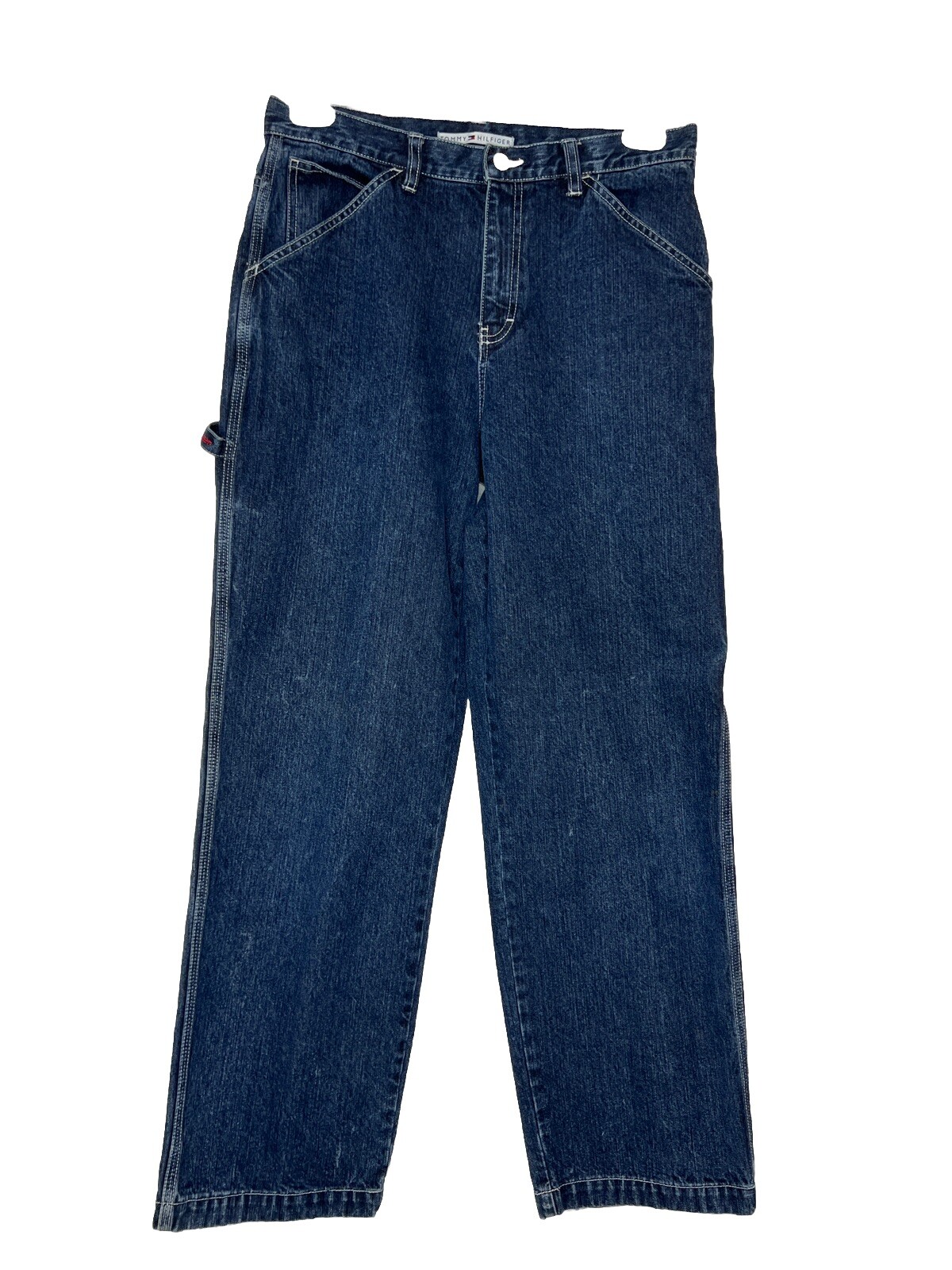 Vintage Tommy Hilfiger Carpenter Jeans Women 31×30 Blue Relaxed Baggy Y2K Tag 10