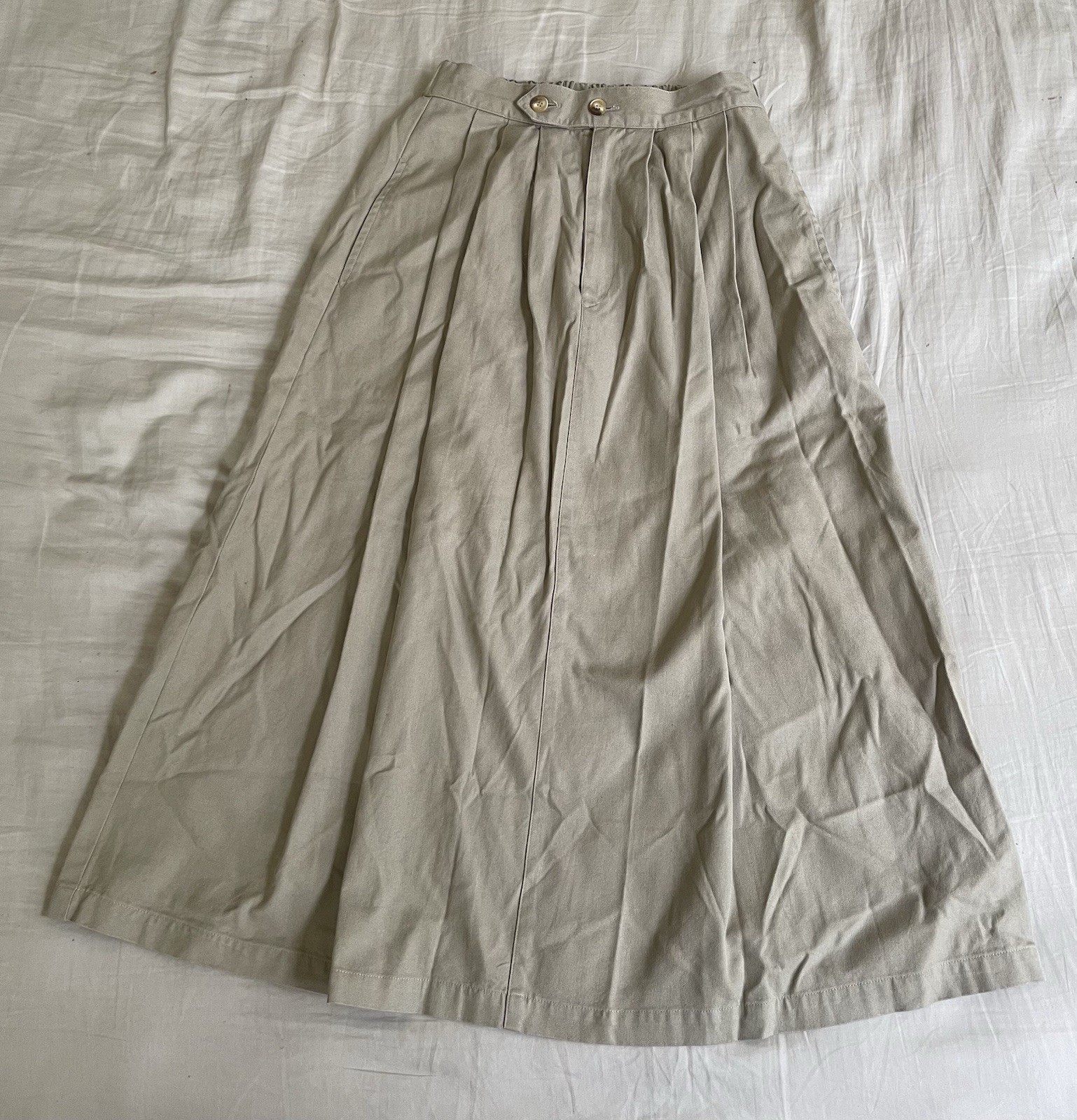 Vintage Outback Red Skirt In Beige Size 4 (31.75 Inch Long) Pls See Photos