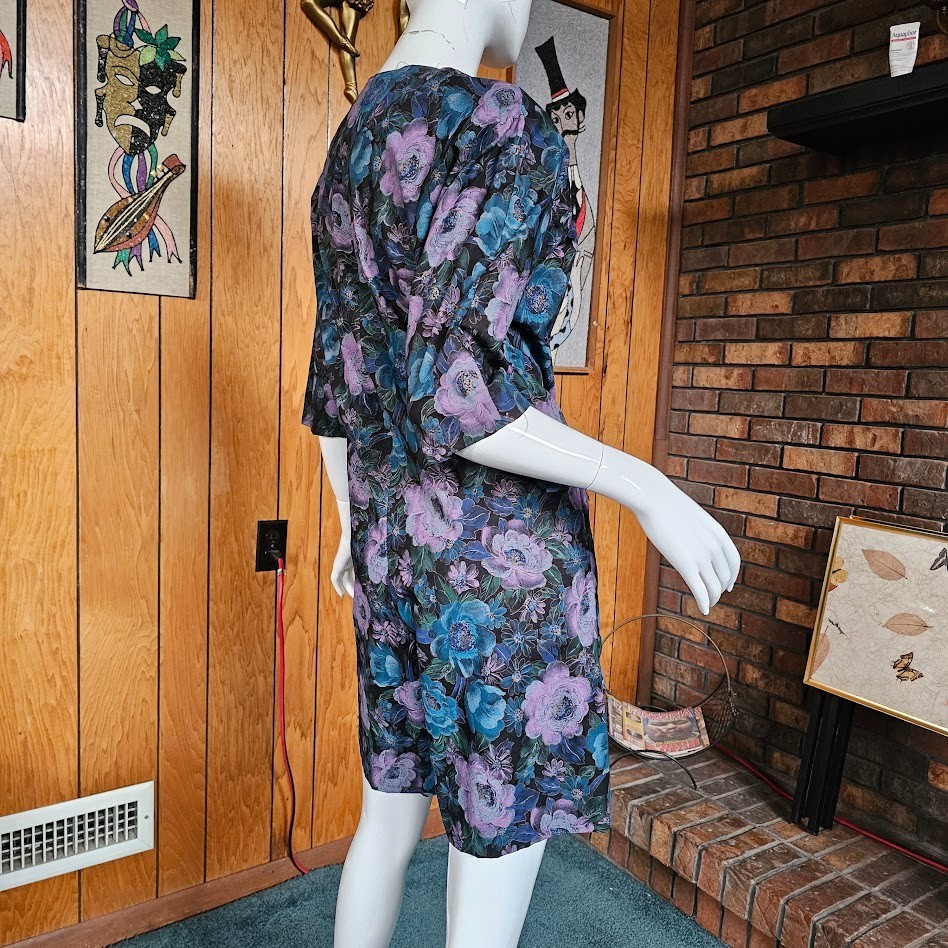 Vtg 80s Corporate New Wave Punk Secretary Shorts Office Power Suit Romper M/L