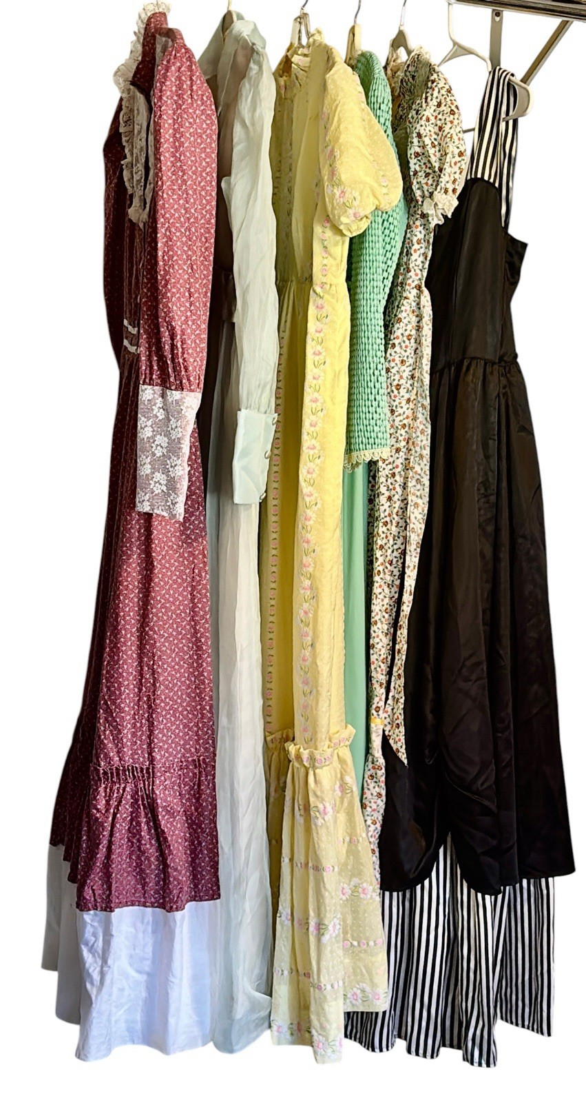 LOT OF 6 PRAIRIE DRESSES GUNNE SAX BOHO RESELLER LOT VINTAGE 1970’S COTTAGECORE