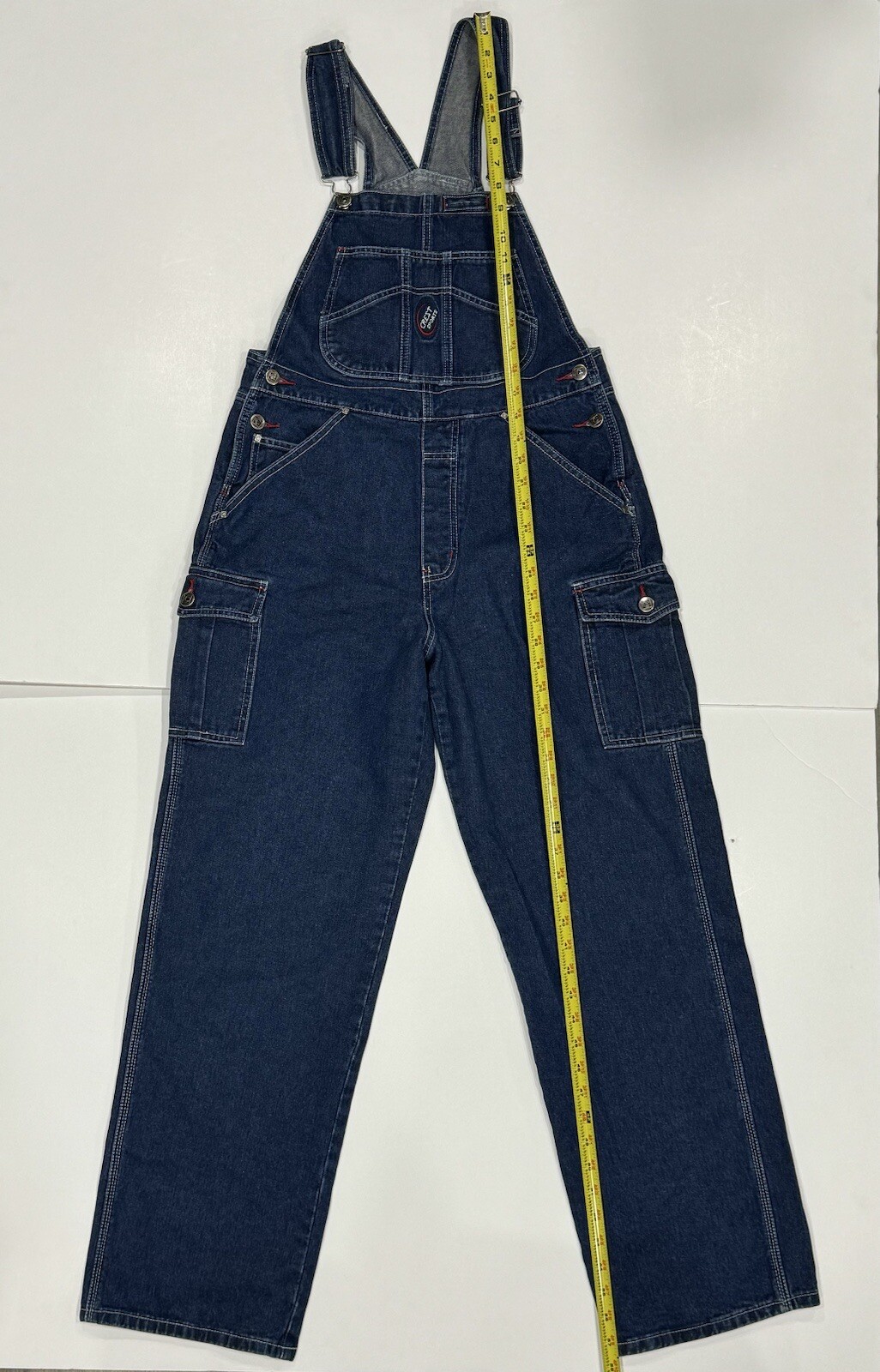Vintage Crest Jeans Brand Women’s Overalls 1990s Farm Denim Size Large L