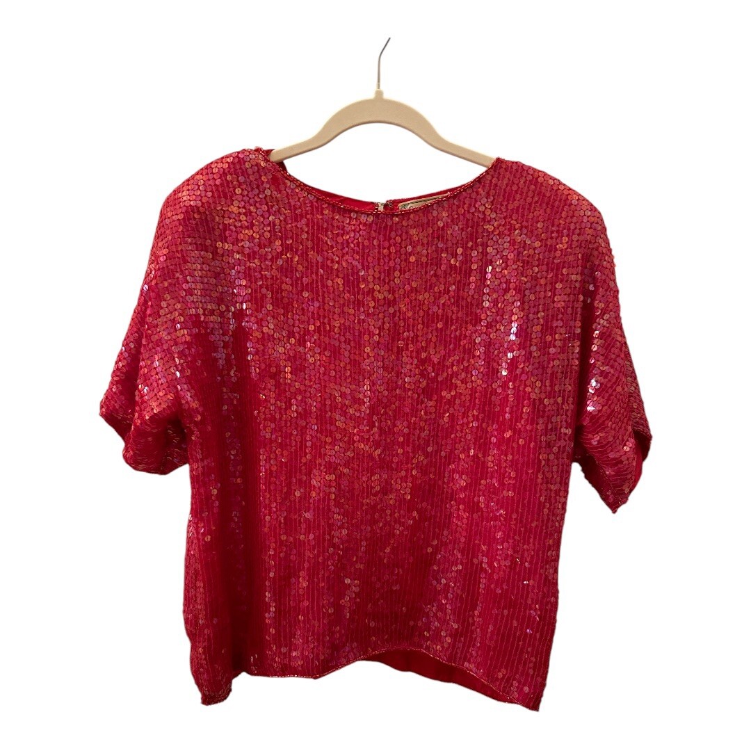 VTG Candlelight by Jainson’s International 100% Silk Red Dress 80s Glam Size M