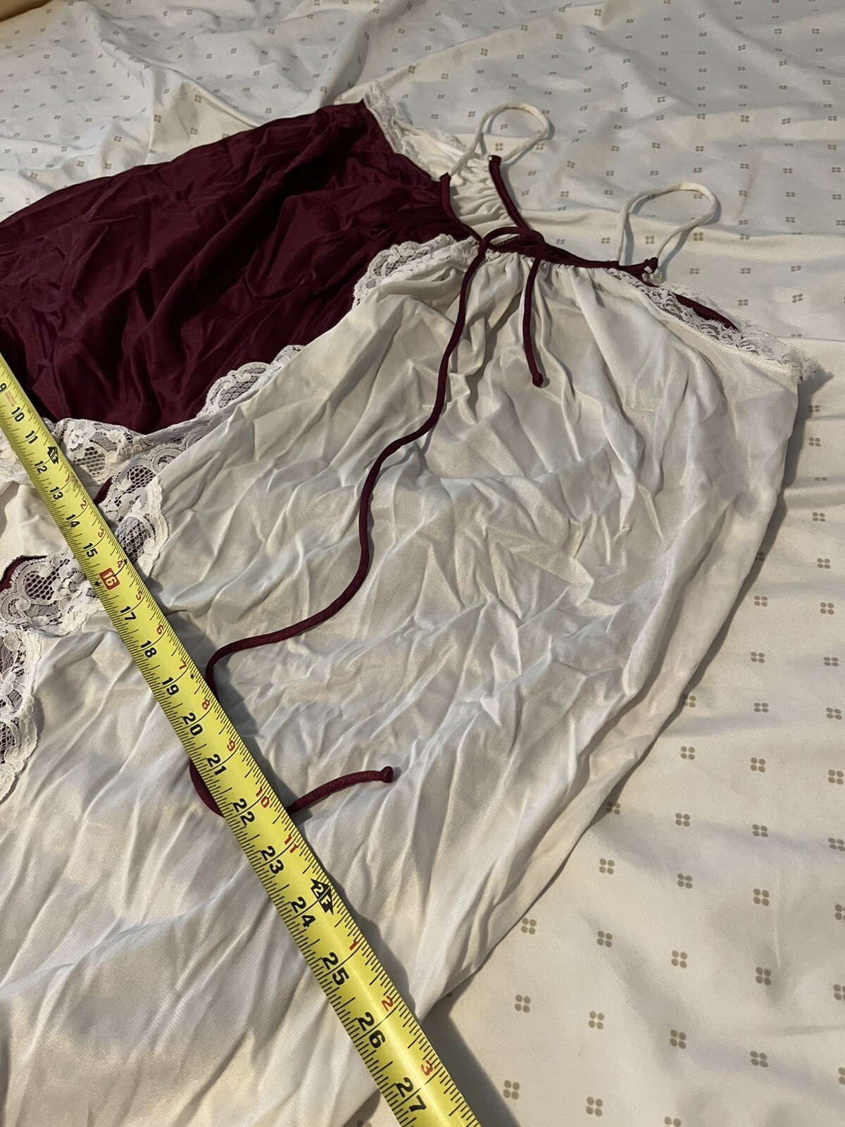 Vintage Tricot Jenelle of California long nightgown rare design SZ S Multicolor