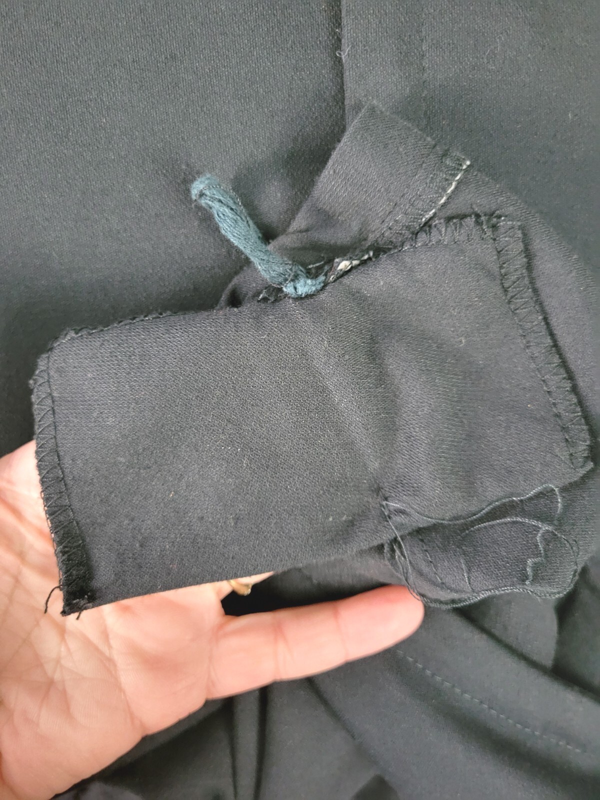 Vtg New Raves Black Knit Back Button Down Shift Dress w Batwing Sleeves Size S?
