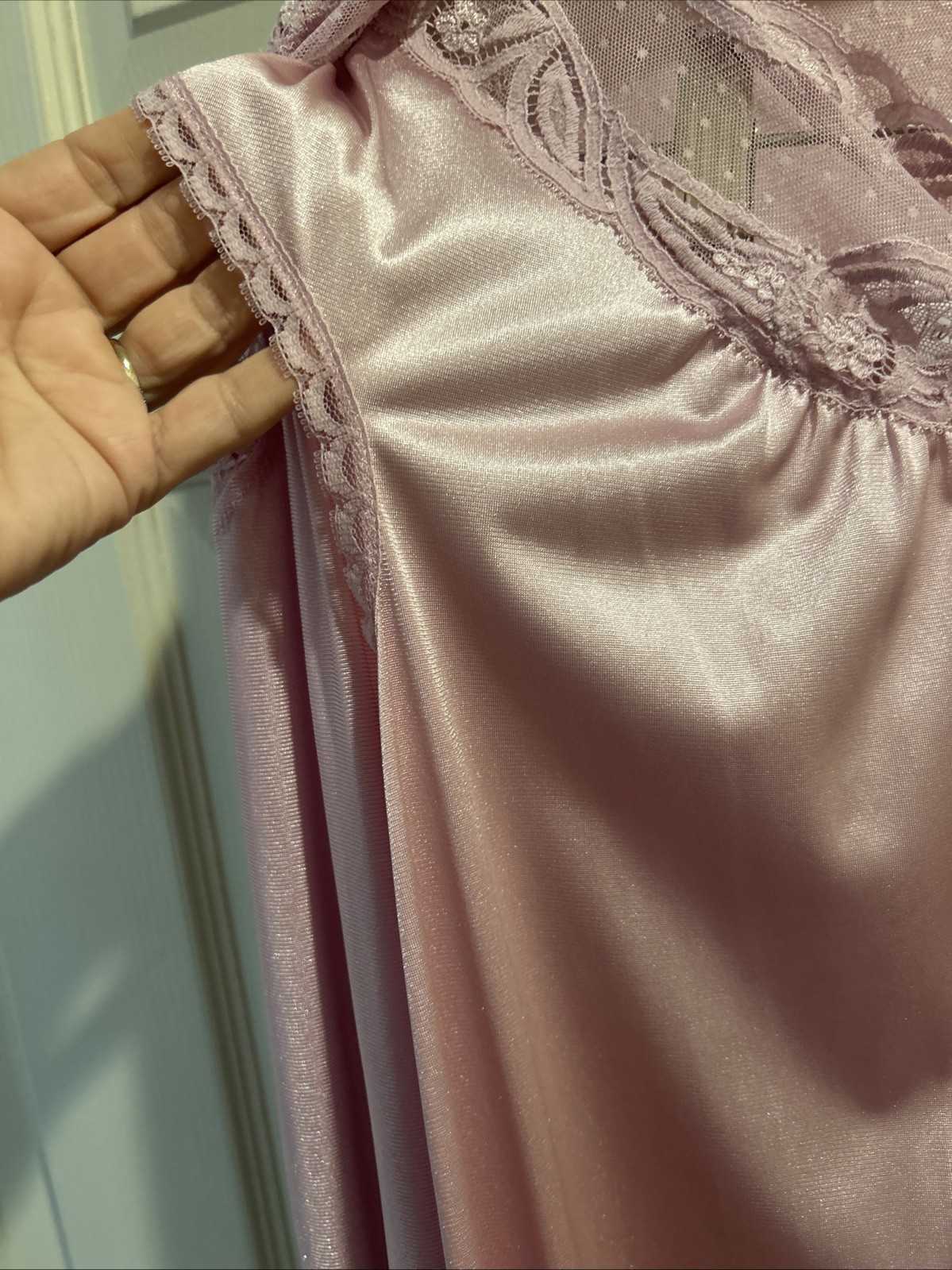 Vintage Vanity Fair Pink Gown Robe Set. S/M