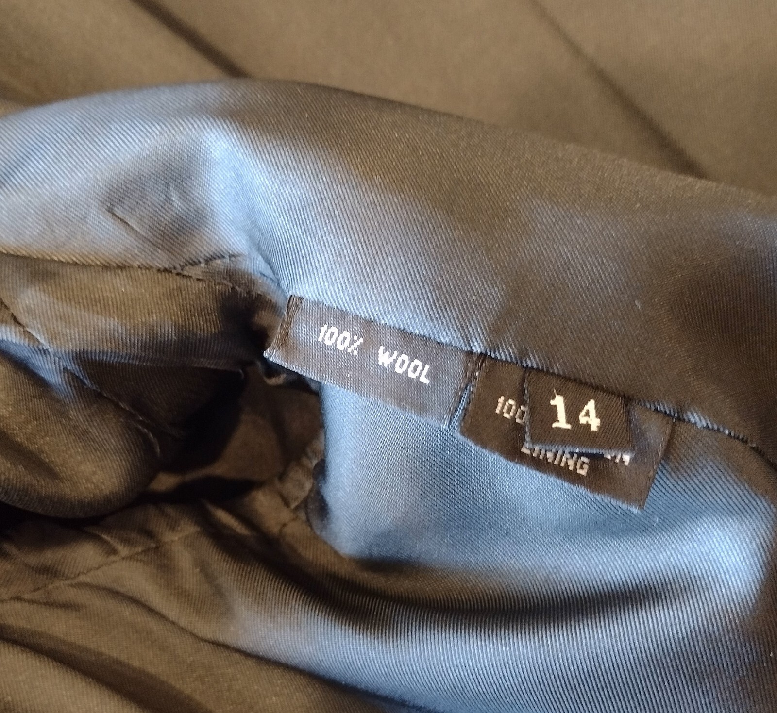 1980’s Ronaldus Shamask 2pc Pant Suit Deep Blue/Grey sz 14