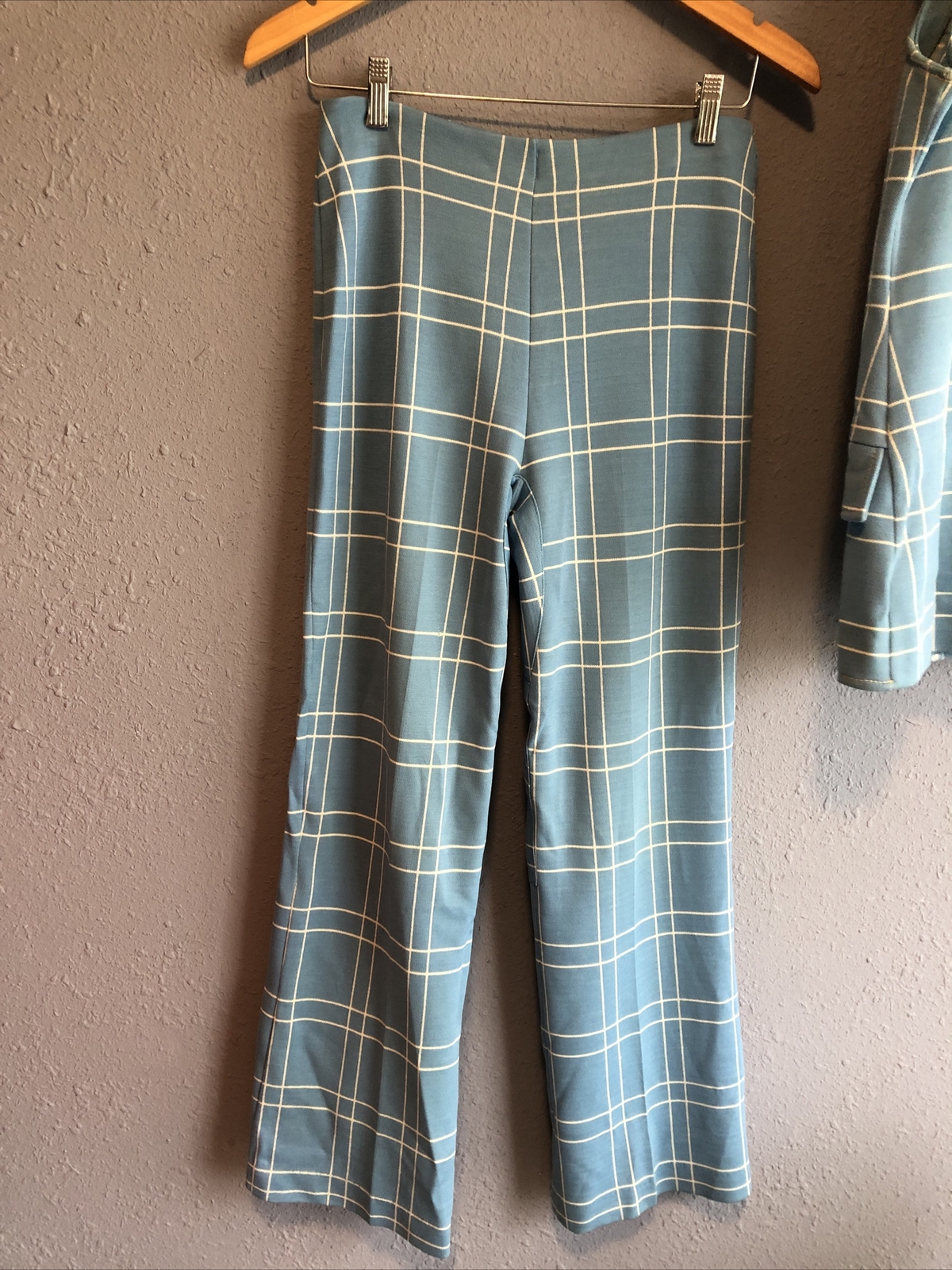 Vtg 70s Catalina Of California Womens Two Piece Knit Set Vest Pants Size M