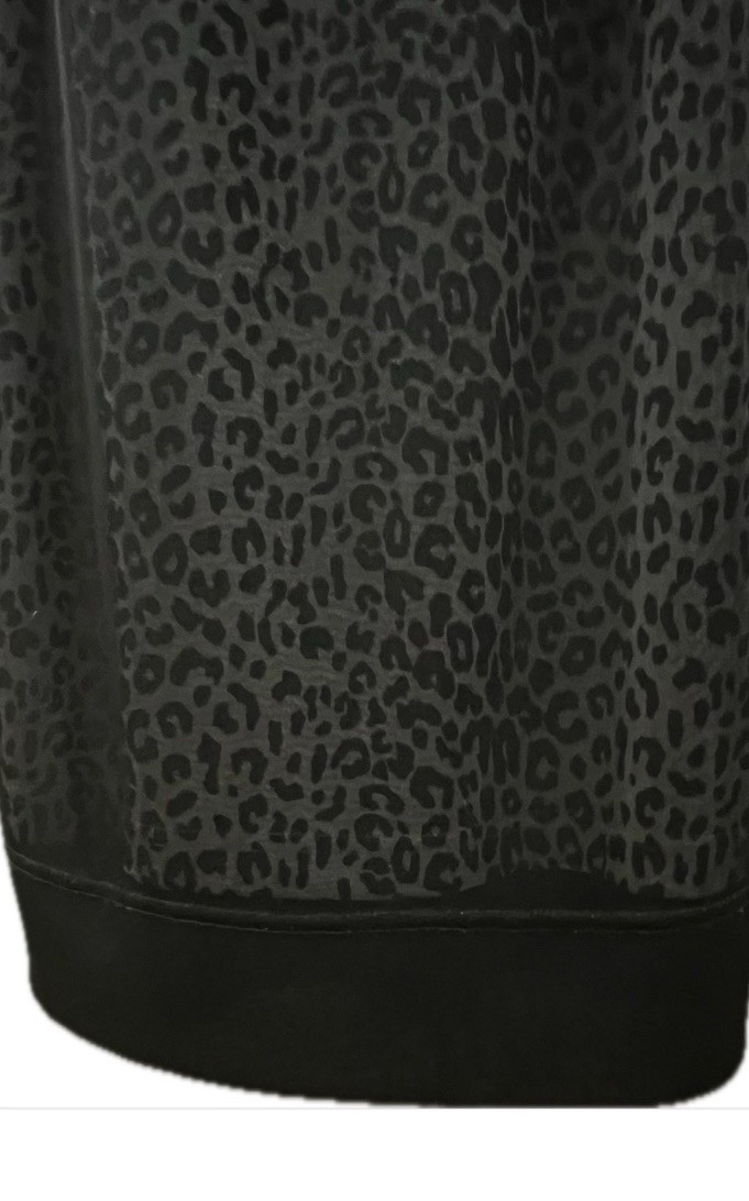 RARE Guess Vintage Y2K Black Sheer Leopard Mesh Slip Dress – Size: Small