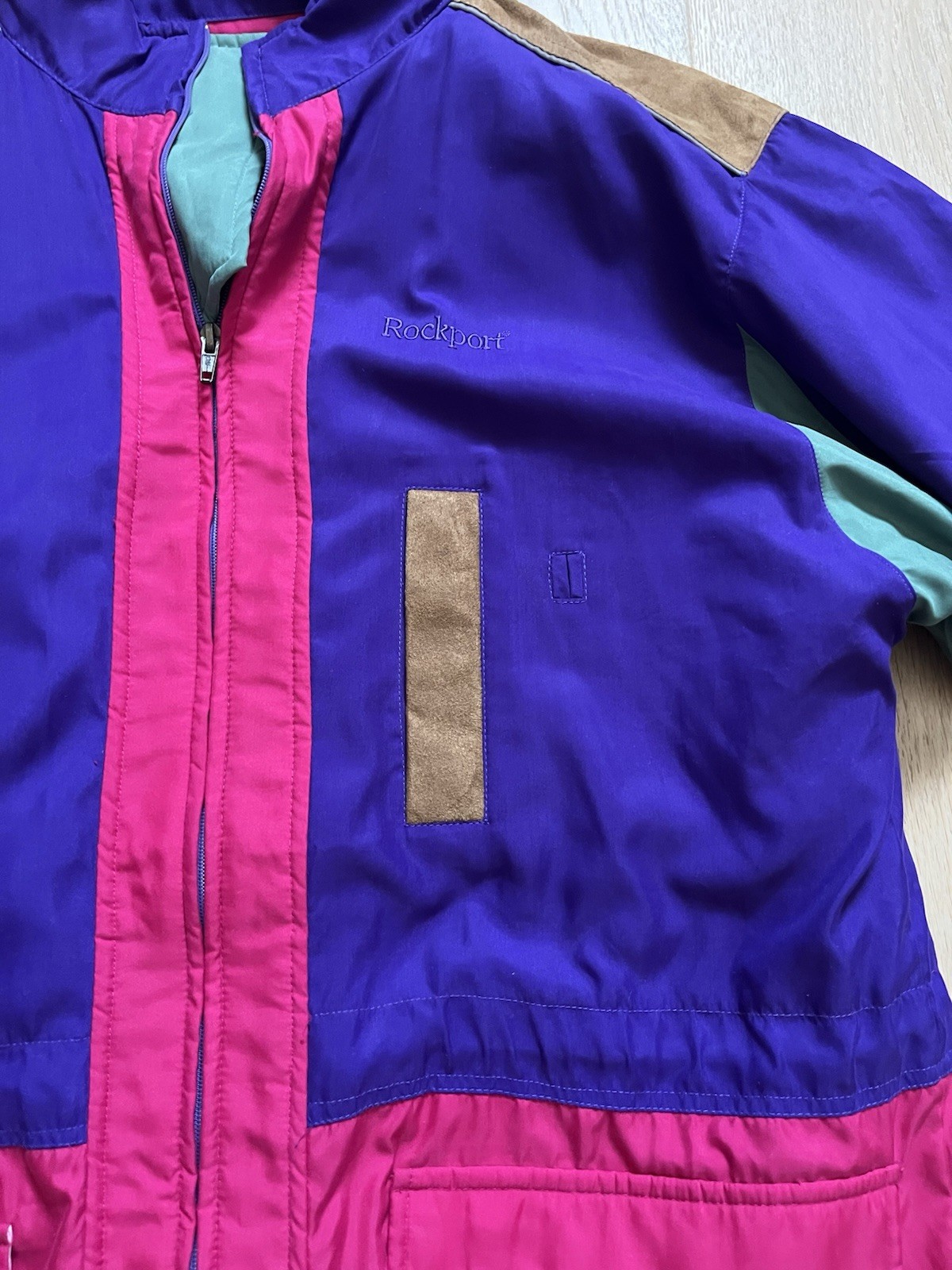 Vintage Rockport Colorblock Ski Jacket Womens S Purple Snowboard Retro 80s 90s