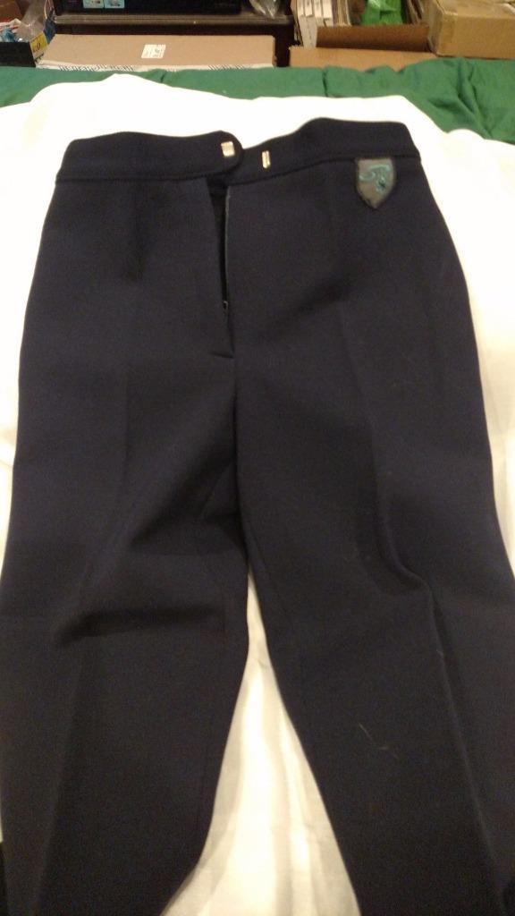 VINTAGE SILVY NAVY STIRRUP SKI PANTS SIZE 42/ITALY SIZE 8/MED USA EUC