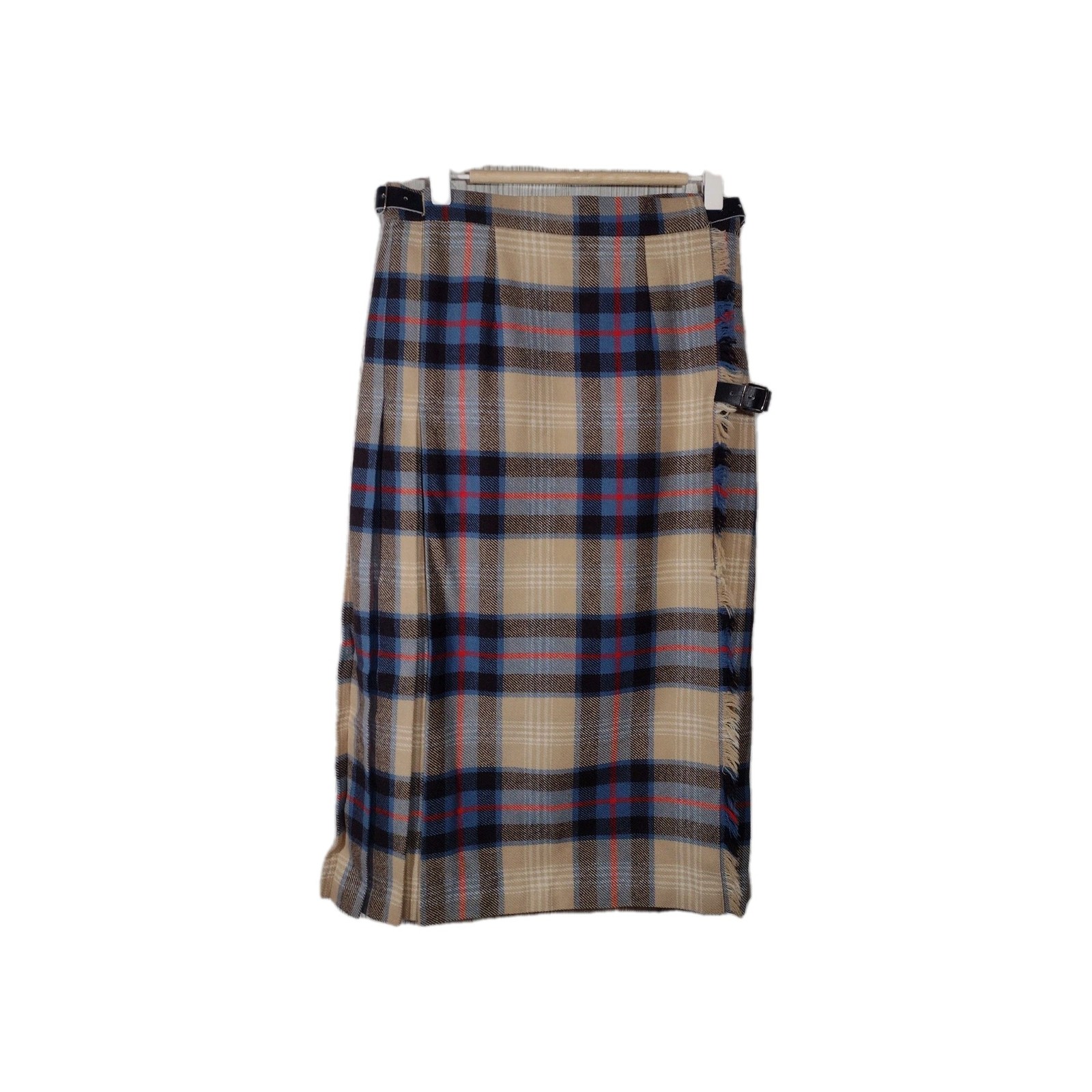 Vintage James Dalgliesh Wool Tartan Plaid Scottish Kilt Skirt UK 12 US 8 Preppy