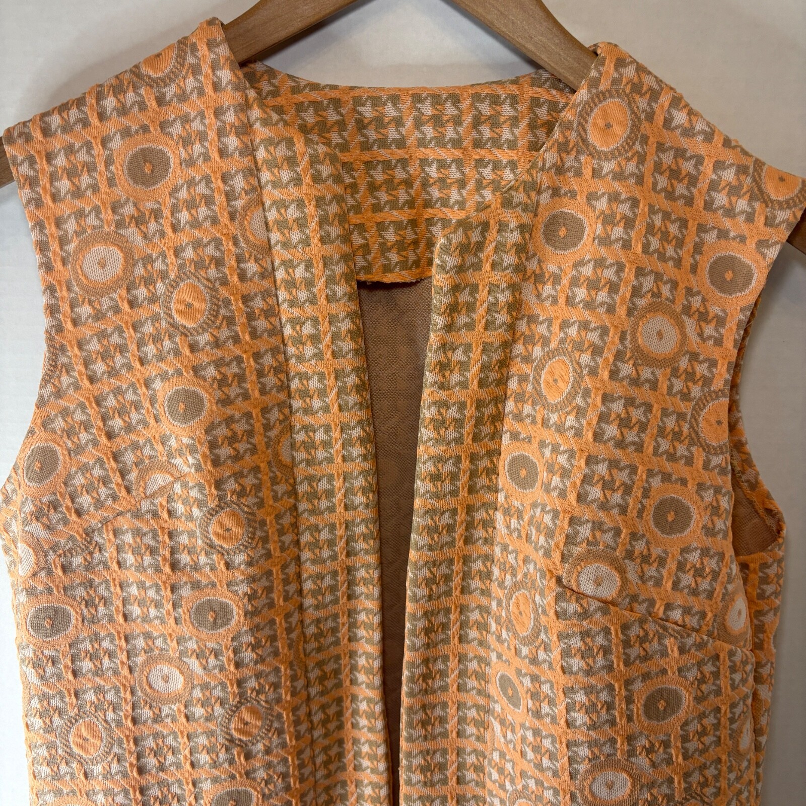 Vintage 60s Jacket UnionMade Textured Encron polyester 12 Hippy/Boho/psychedelic