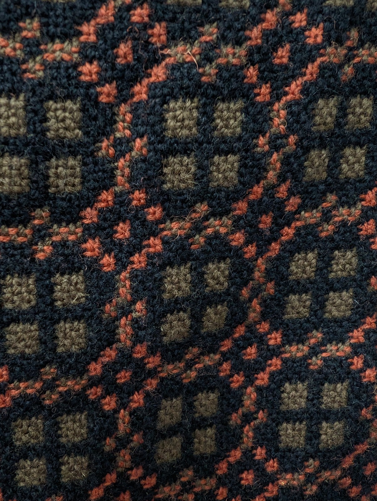 Vintage Welsh Woollens Dillad Dwyryd Cymru Patterned Wool Skirt Mod Medium