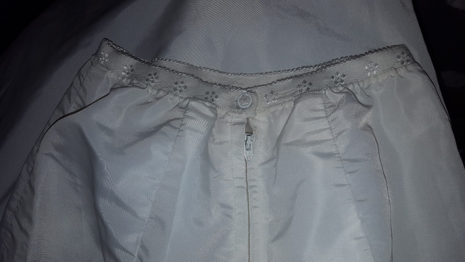 Glydons Vintage Half Slip Made in Hollywood USA Nylon Lace 600 Petite White