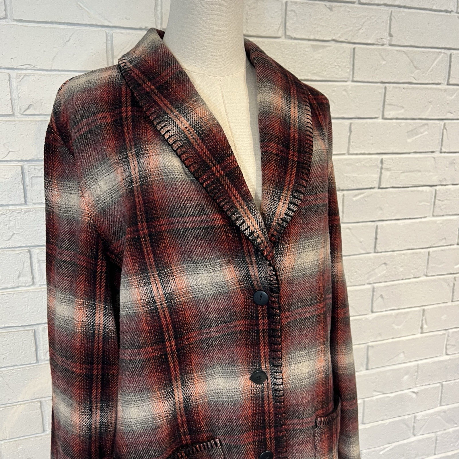 Vintage 90s Arizona Flannel Plaid Women’s Jacket Womens M L