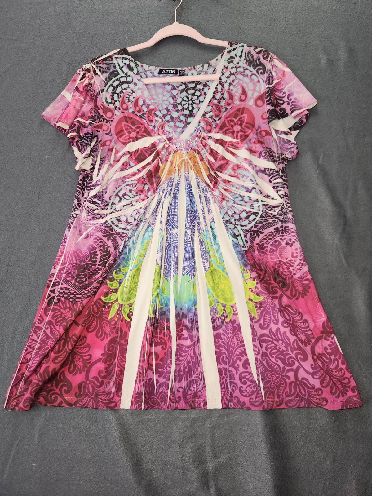 Y2K Vintage Silky Tank Top Mixed Media Floral Animal Boho Fairy Grunge Plus 1X