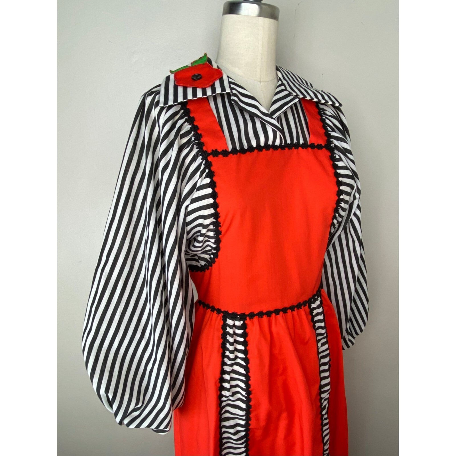 Vintage 1970s Pinafore Style Cottagecore Dress Juniors Jim n Me XS 70s Prairie