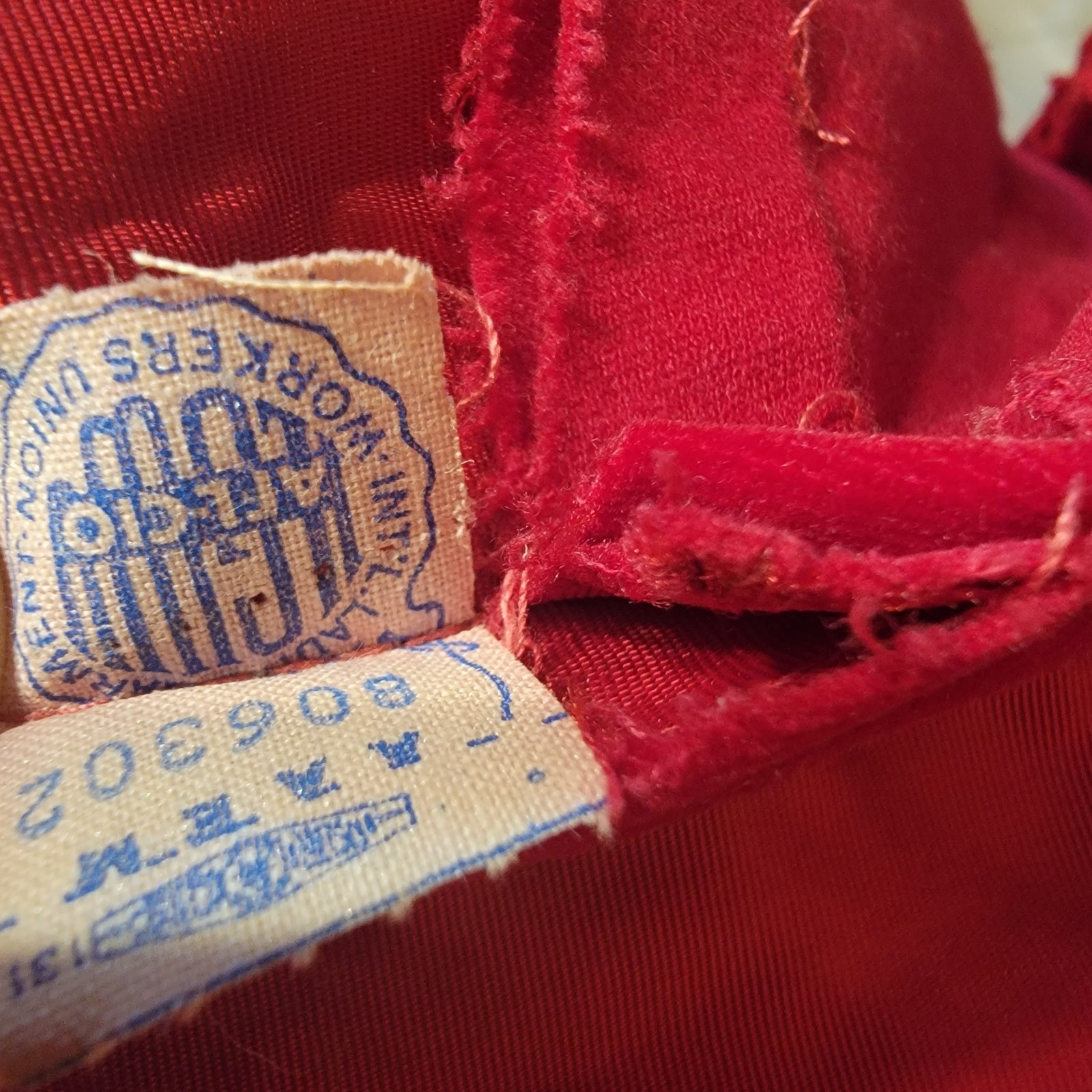 Intl Ladies Garment Workers Union Label RARE Vtg Dress Empire Waist 1950s 1960s