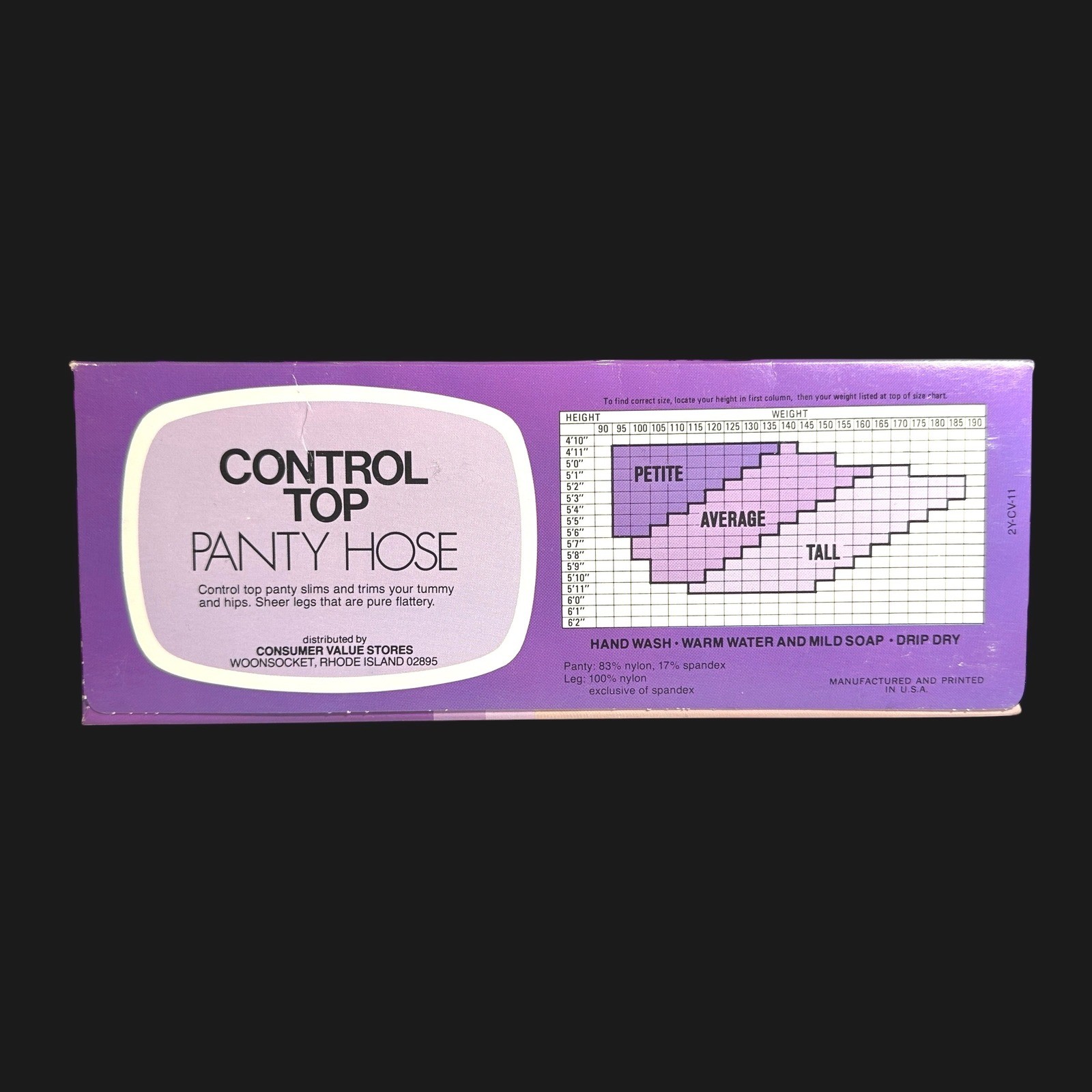 Vintage CVS Dawn to Dusk Control Top Pantyhose Tan Size Average Sheer Hosiery