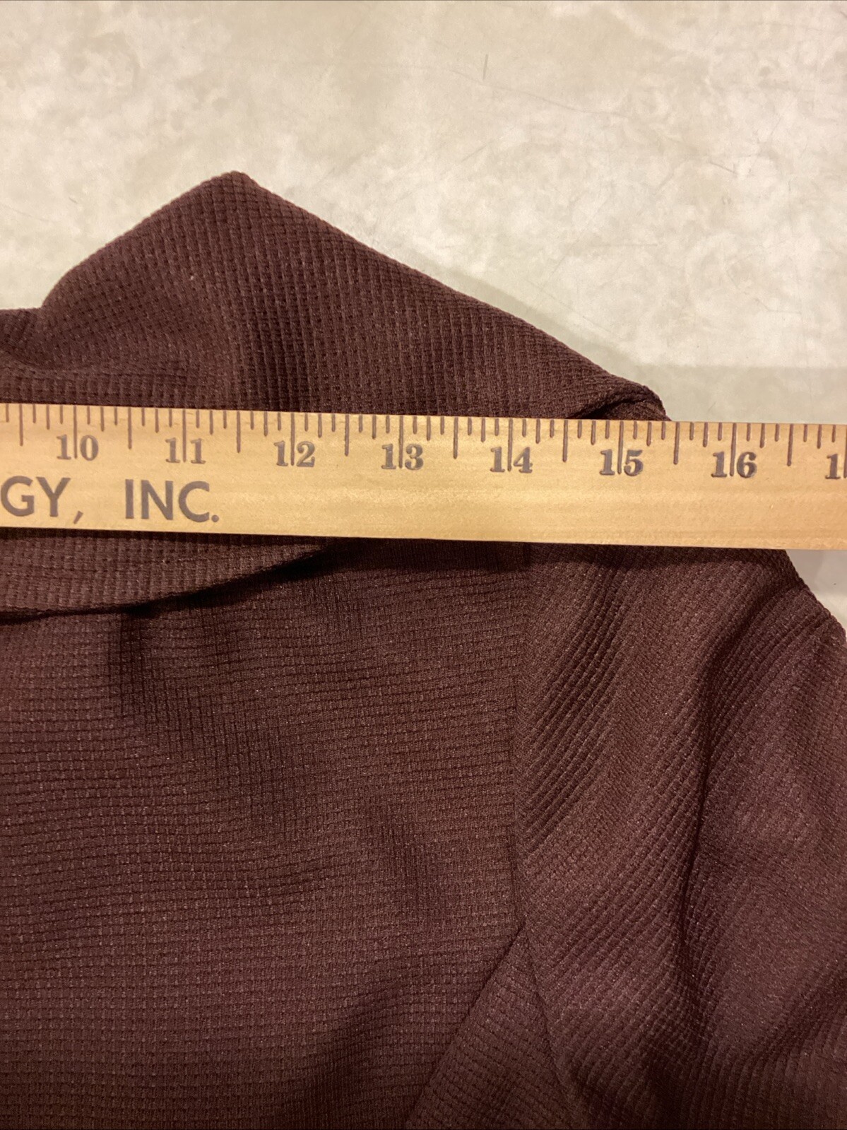 1970s Women’s Handmade Dress Sz S Brown Polyester A-Line Wide Collar Midi
