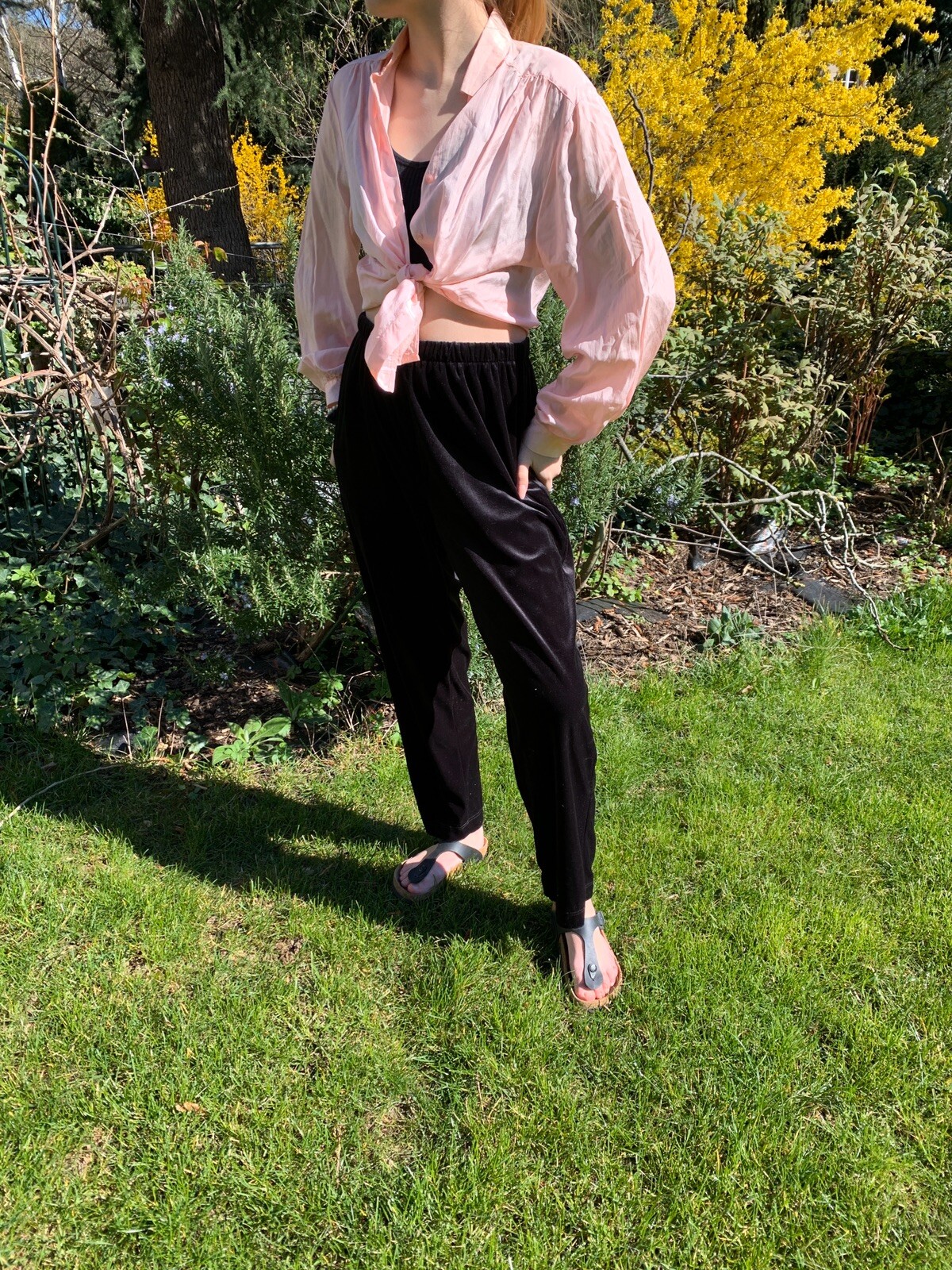 Ladies blouse shirt size 40 pink 80s true vintage 80s summer
