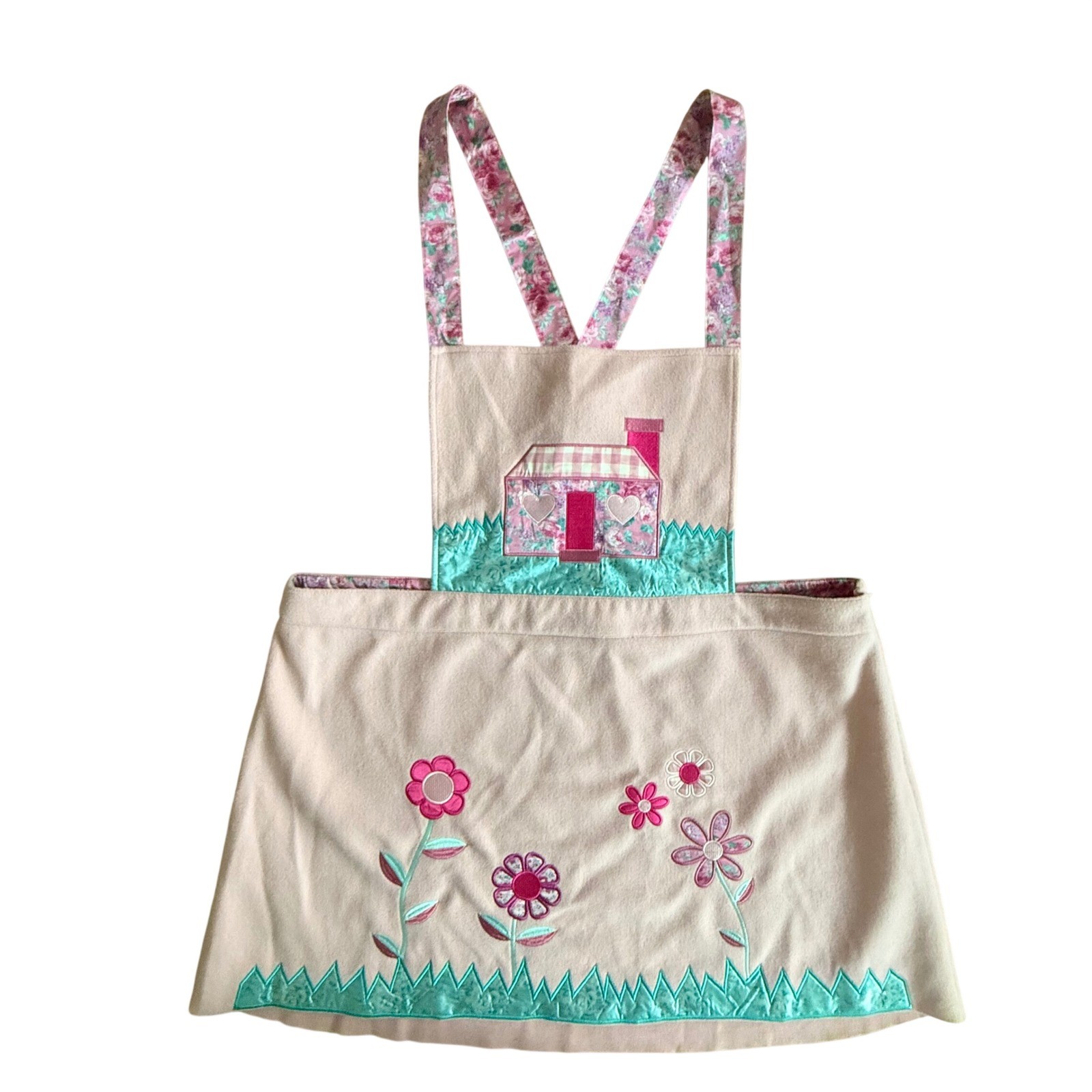 Sugar Thrillz RARE Floral Patchwork Kawaii Cottagecore Grandma Pinafore Dress 3X