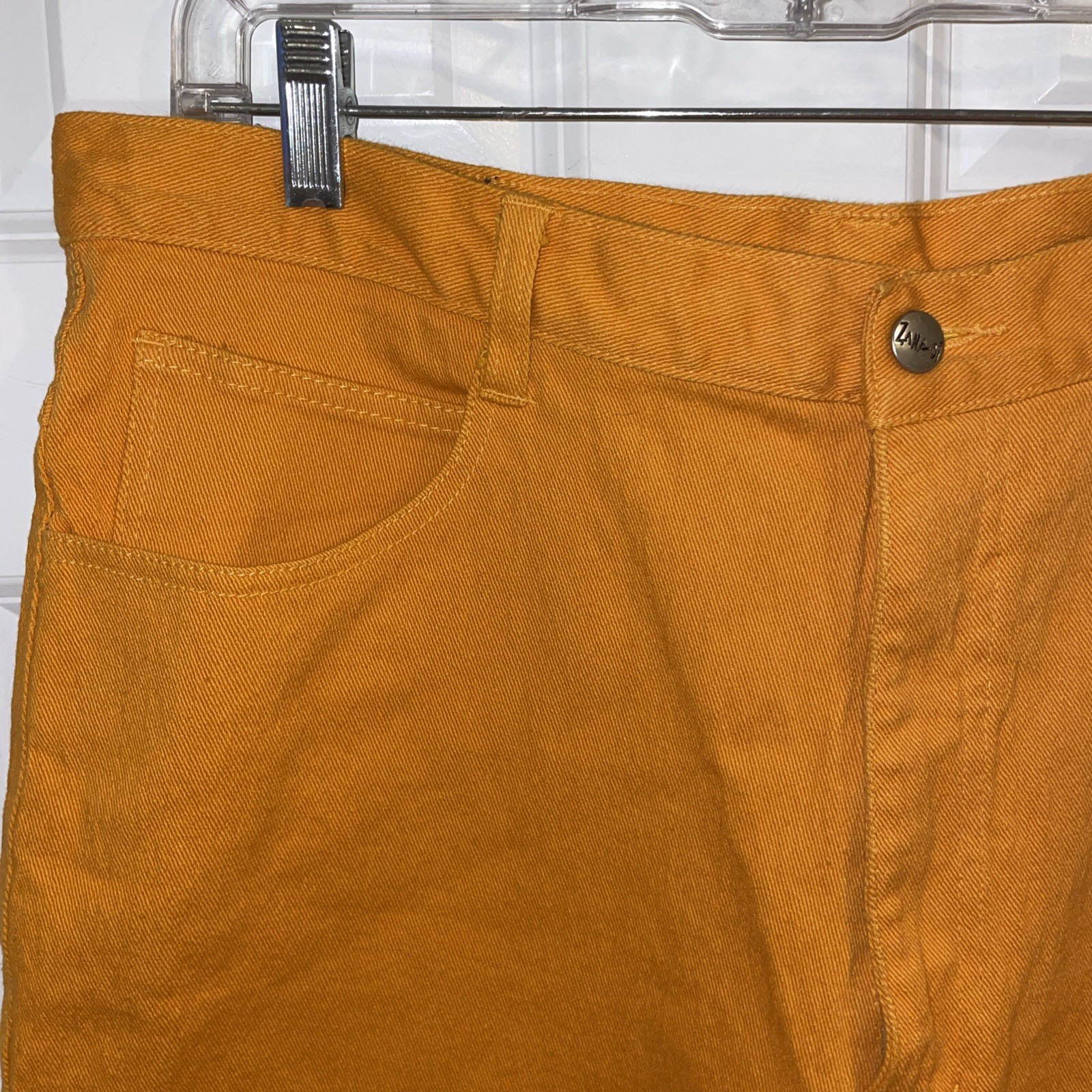 Vintage Pants Zandi Di Size 22 Orange 90’s Y2K Era Denim Stretch Skinny Ankle