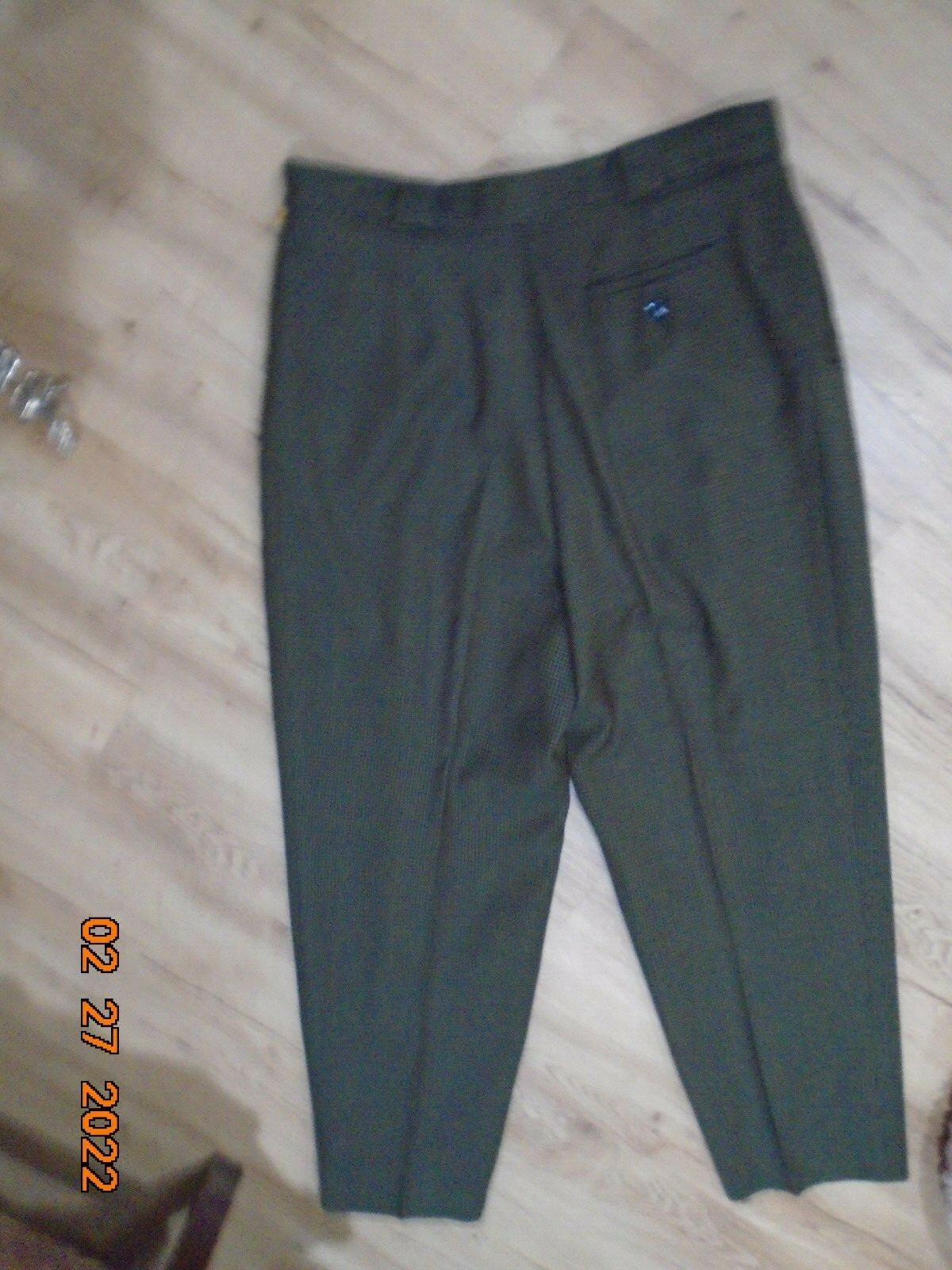 ALANNI by DONNY BROOK vintage HIGH WAIST MOM wool pant size 16 LK NU herringbone