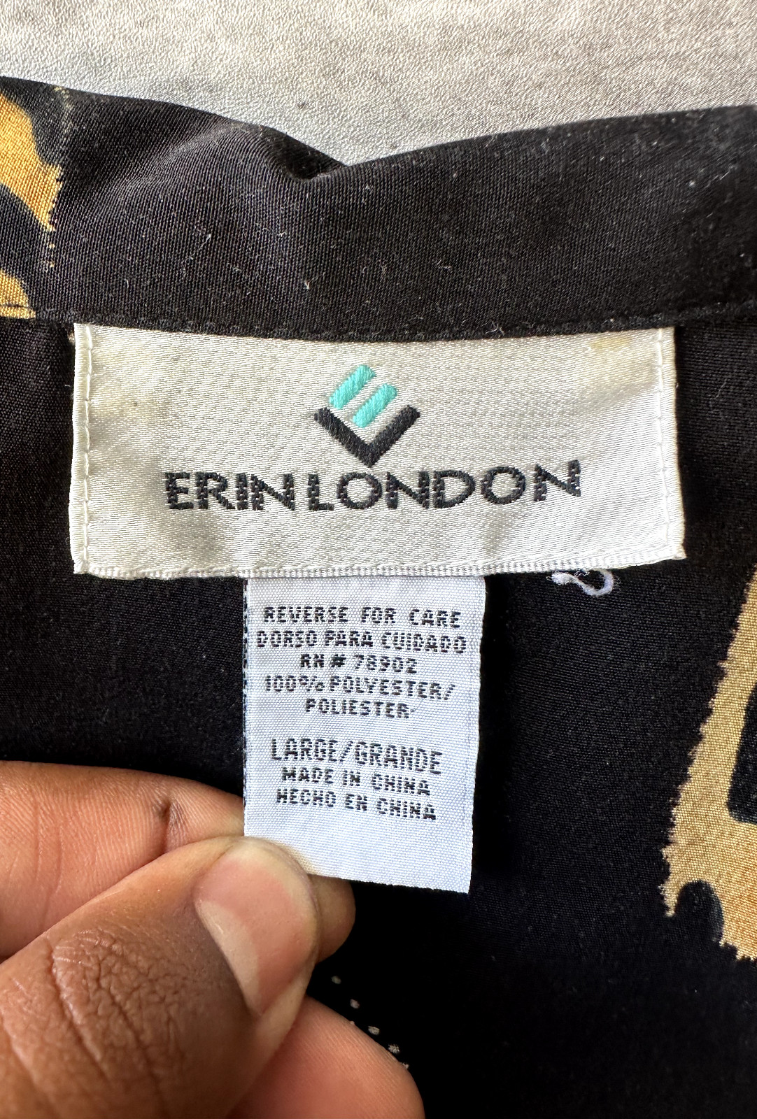 Vintage Erin London Abstract Geometric Jean-Michel Basquiat Style Jacket Size L