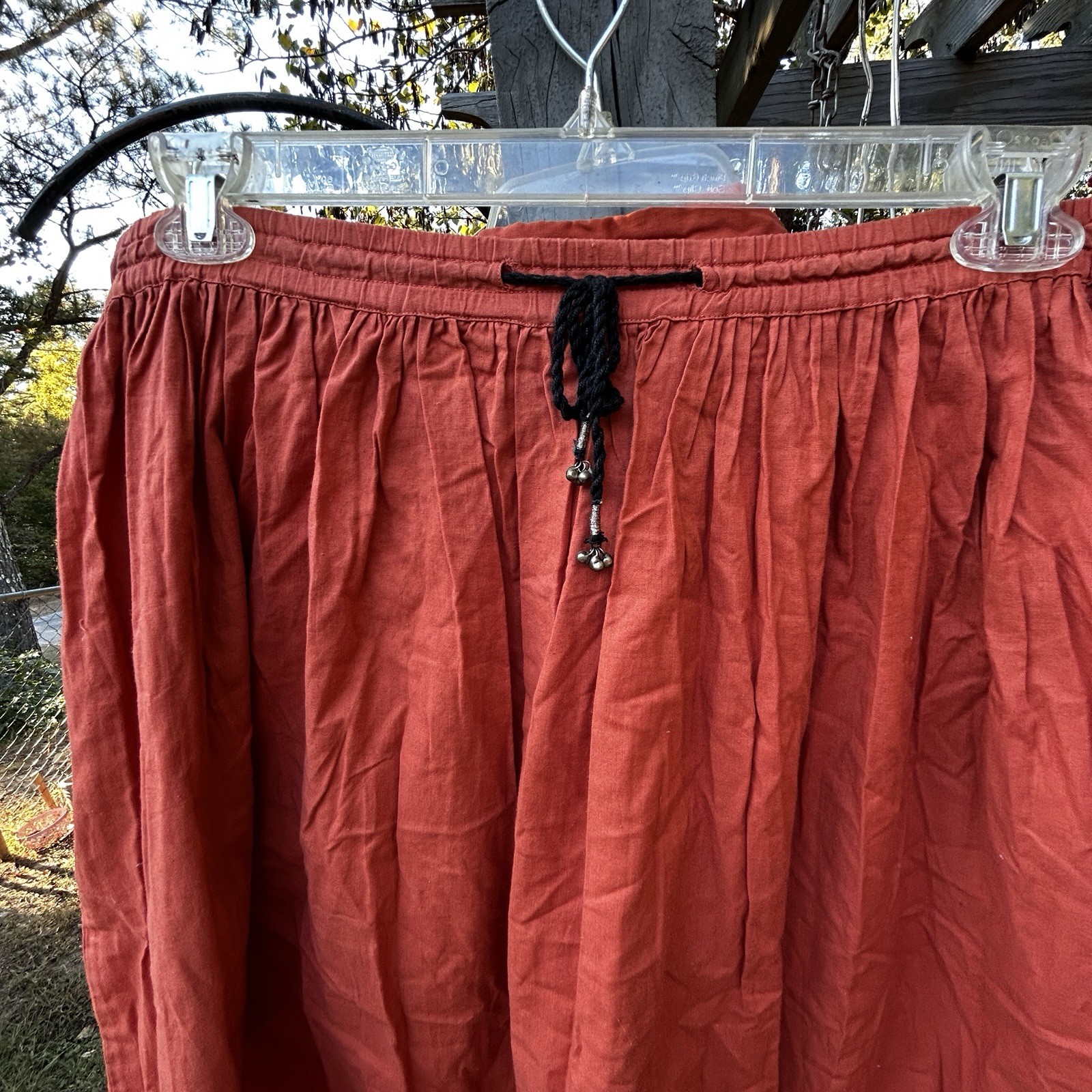Jukebox Skirt And Blouse Size M Southwestern Burnt Orange Embroidered Fringe