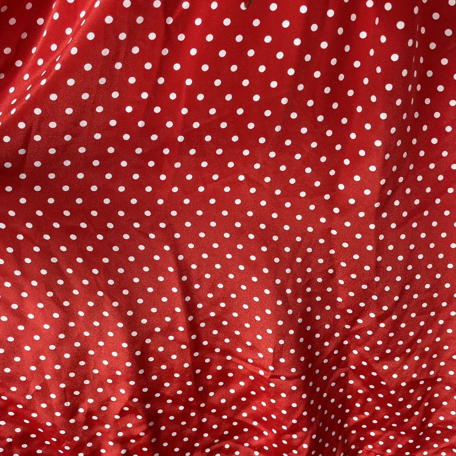 VTG Kay Brandon For h&a Dress Size 11 12 Red & White Polka Dot Long Sleeve Belt