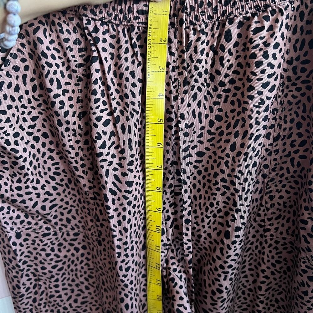 Victoria’s Secret PINK Joggers Women’s Large Leopard Print Lounge Y2K Coquette