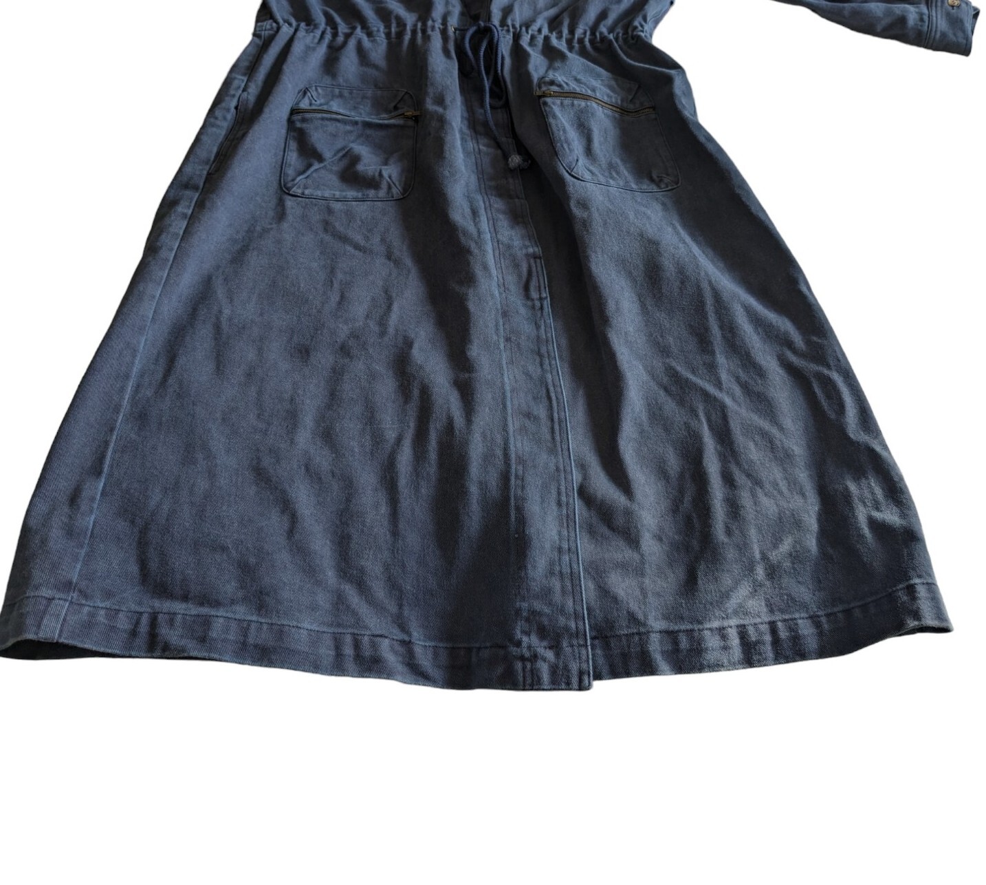 Vtg 80s/90s 3X/4X NWT Together! Spiegel Denim Maxi Trench Coat New Wave Utility