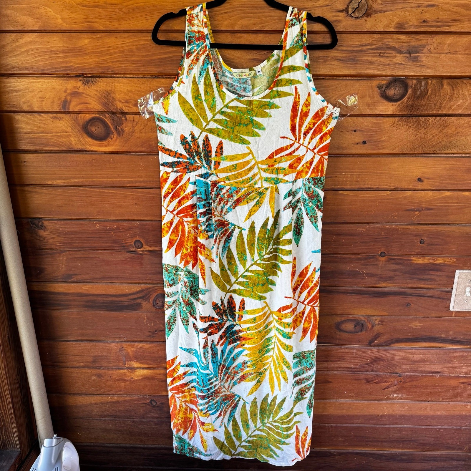 VTG 1990s JAM’S WORLD Empire Waist Pockets Sleeveless Dress Size M