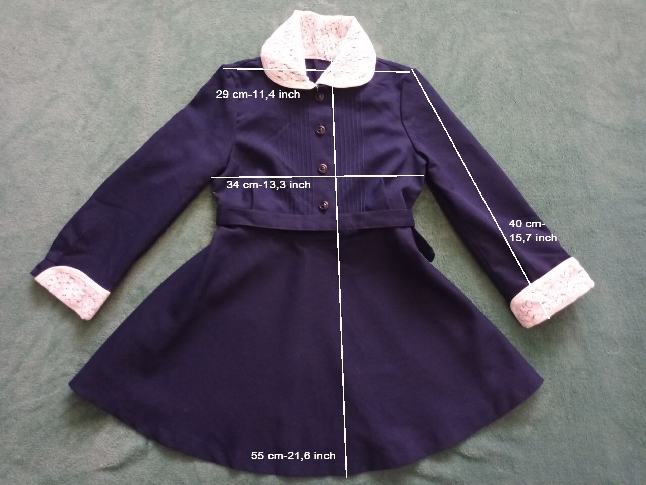 Vintage USSR School Uniform for Schoolgirls 90-s, soviet school dress