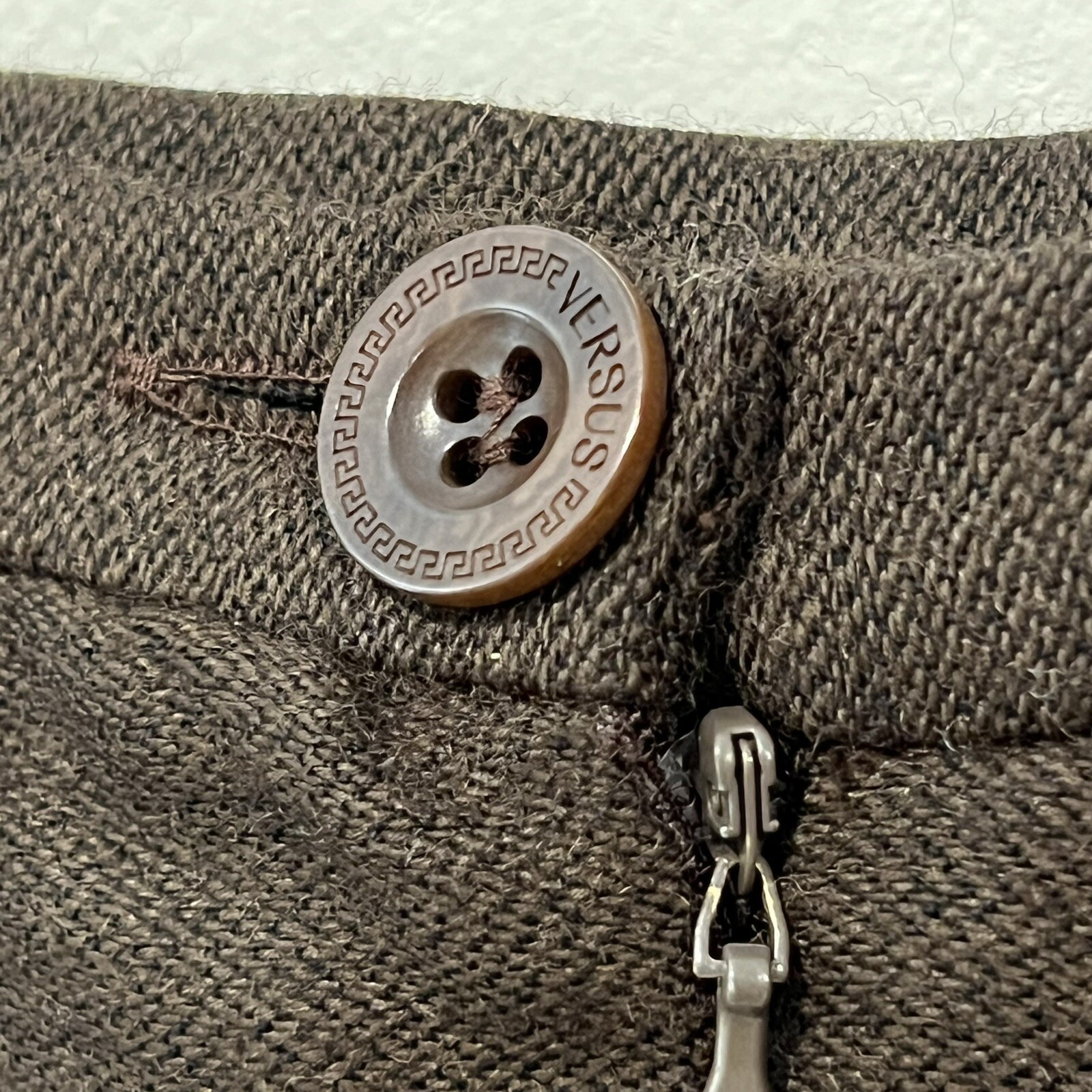 Versus by Gianni Versace Vintage Wool Ombré Skirt Suit EU42